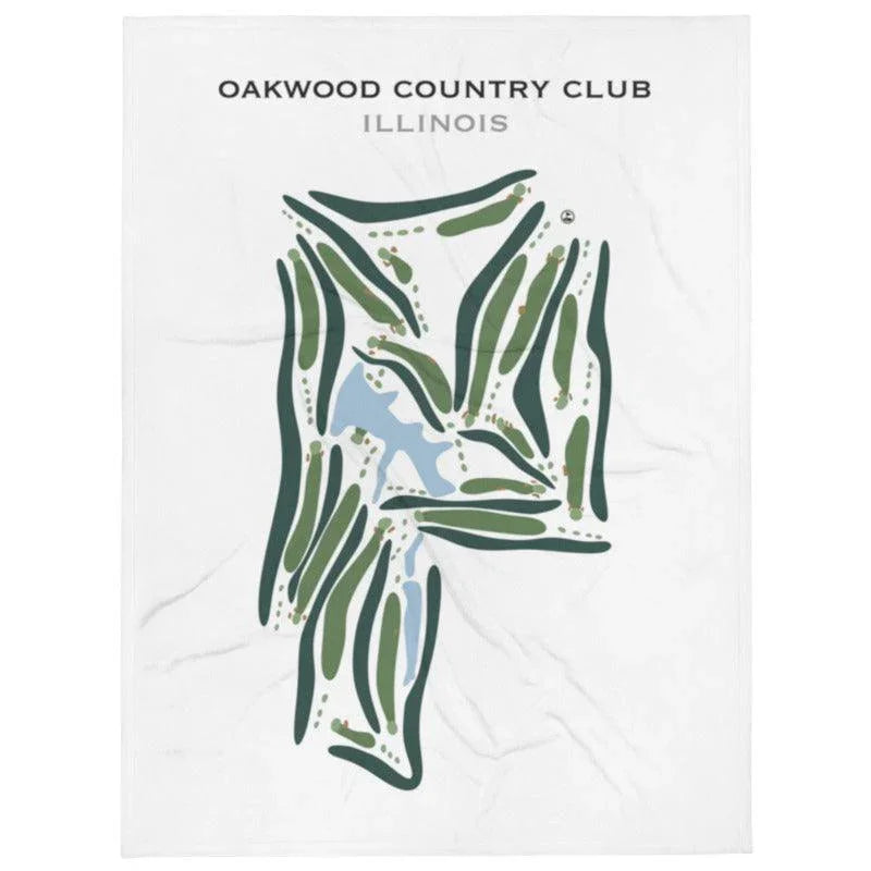 Oakwood Country Club, Illinois - Printed Golf Courses