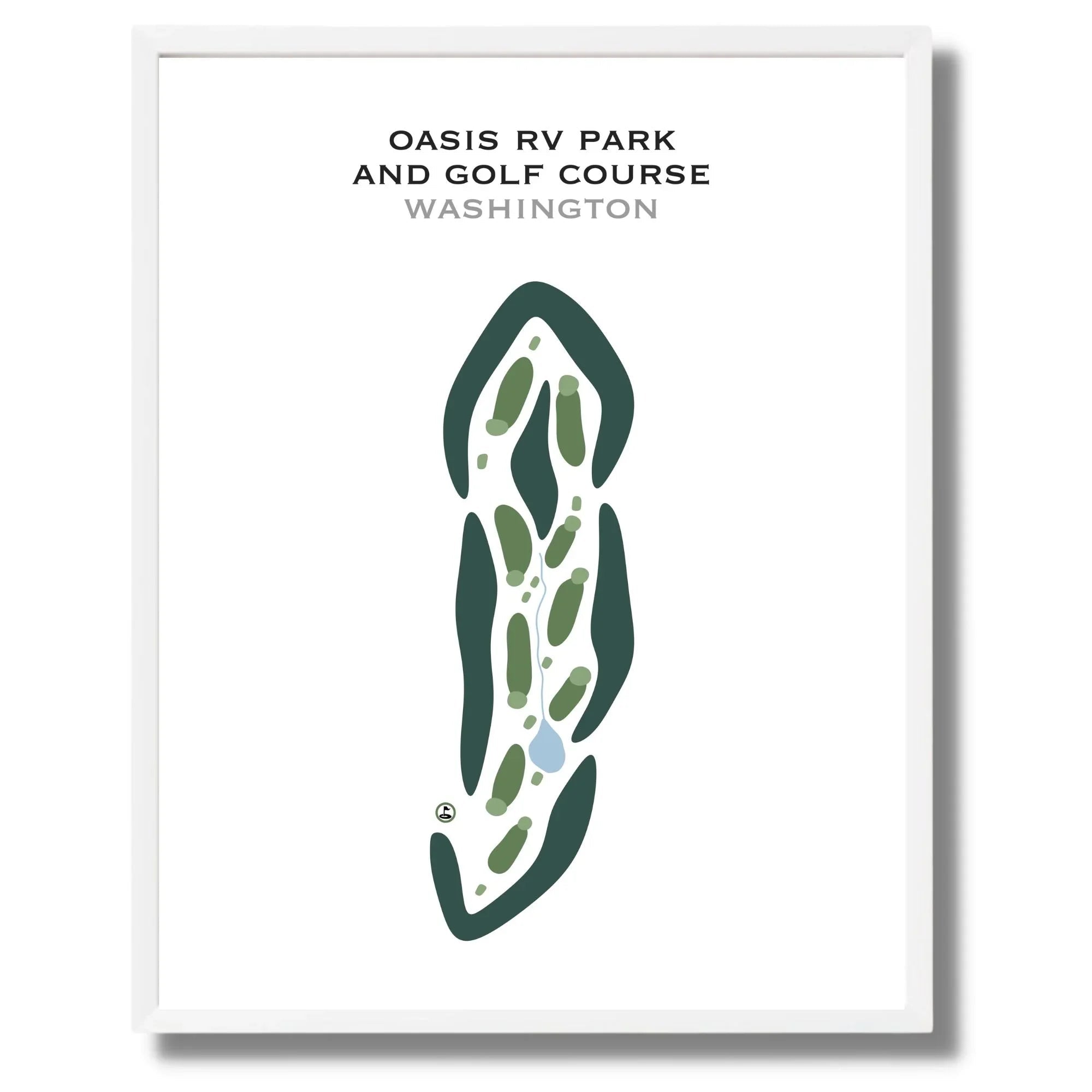Oasis RV Park & Golf Course, Washington - Printed Golf Courses