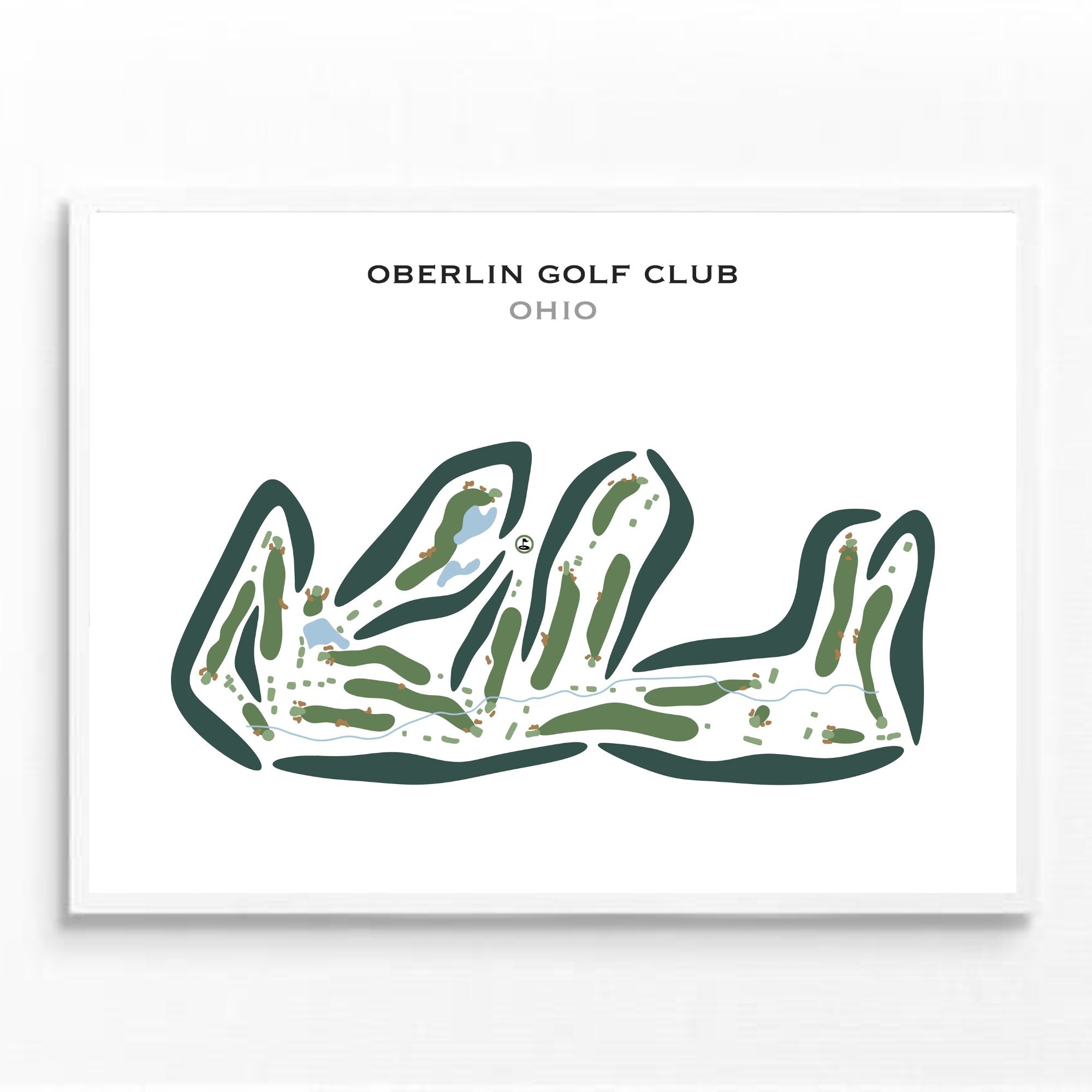 Oberlin Golf Club, Ohio - Printed Golf Courses