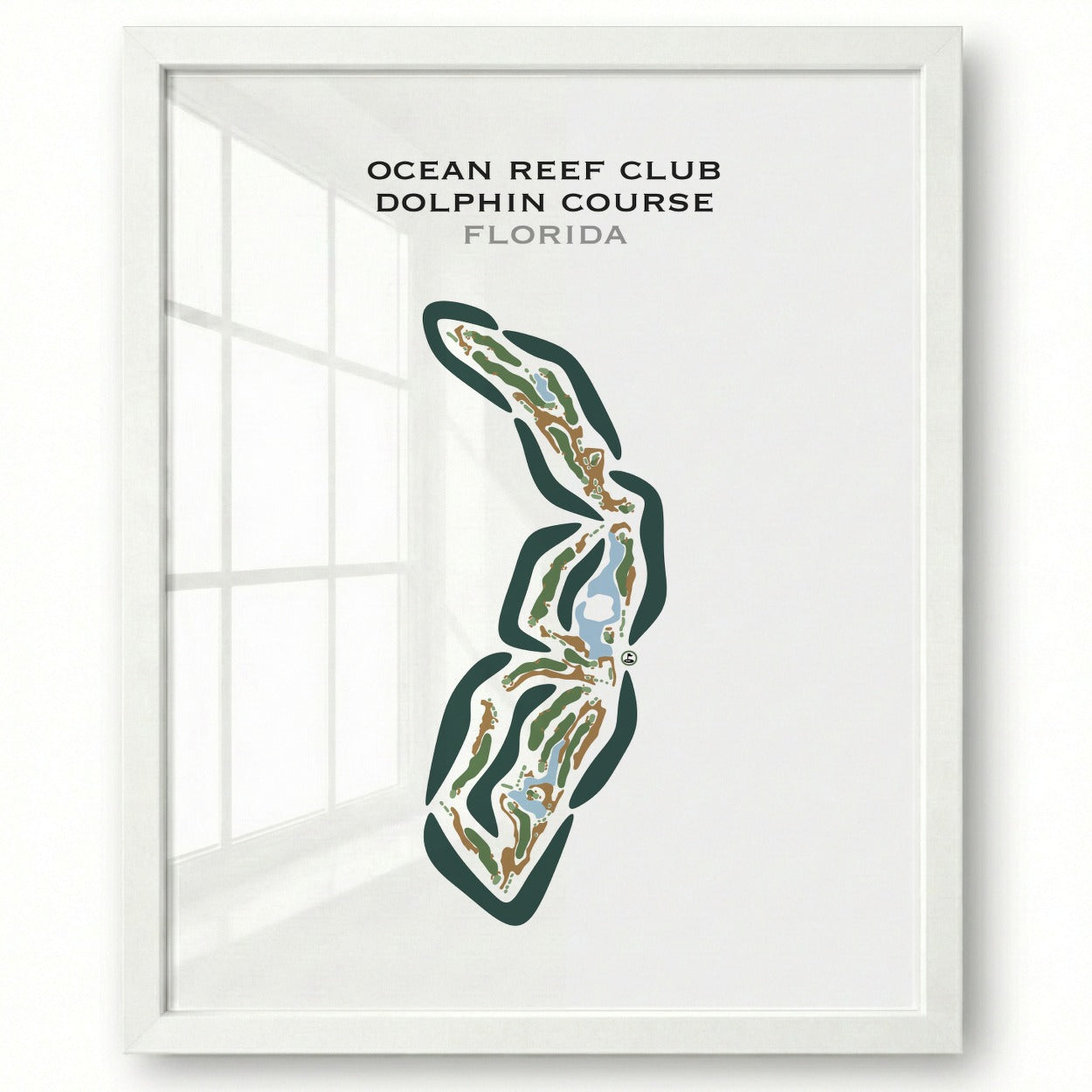 Ocean Reef Club Dolphin Course, Florida - Printed Golf Courses