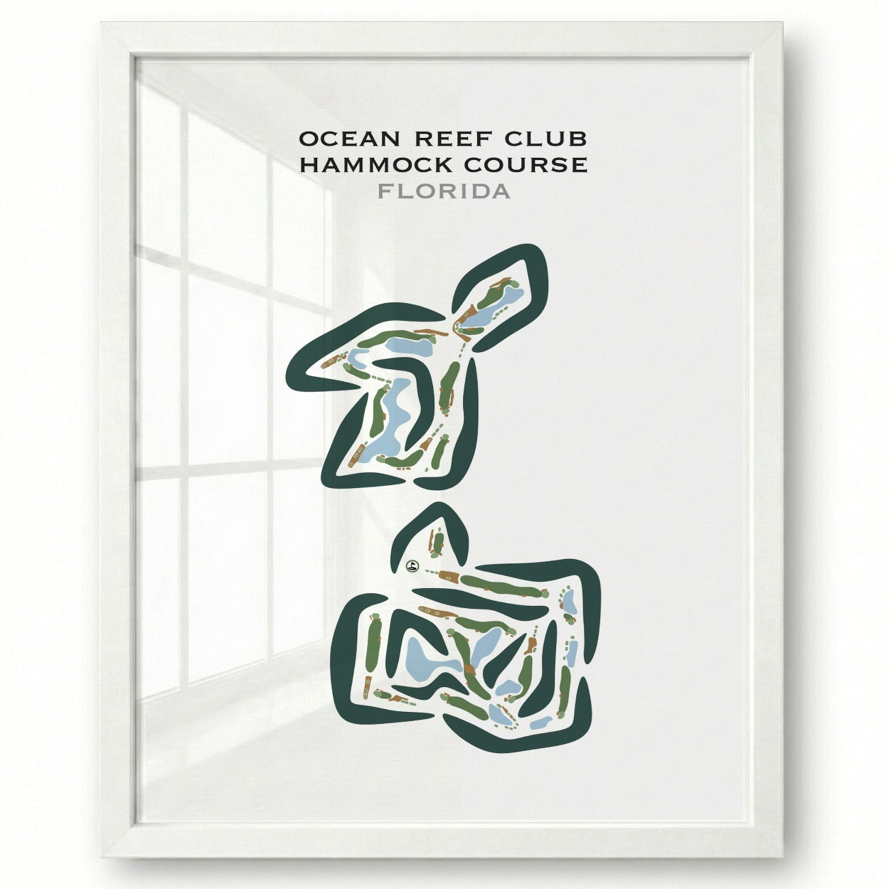 Ocean Reef Club Hammock Course, Florida - Printed Golf Courses