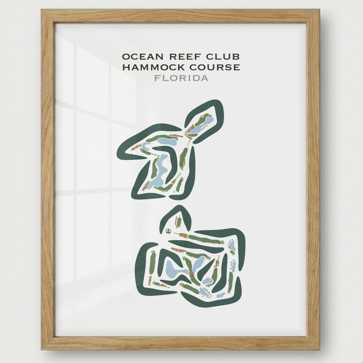 Ocean Reef Club Hammock Course, Florida - Printed Golf Courses