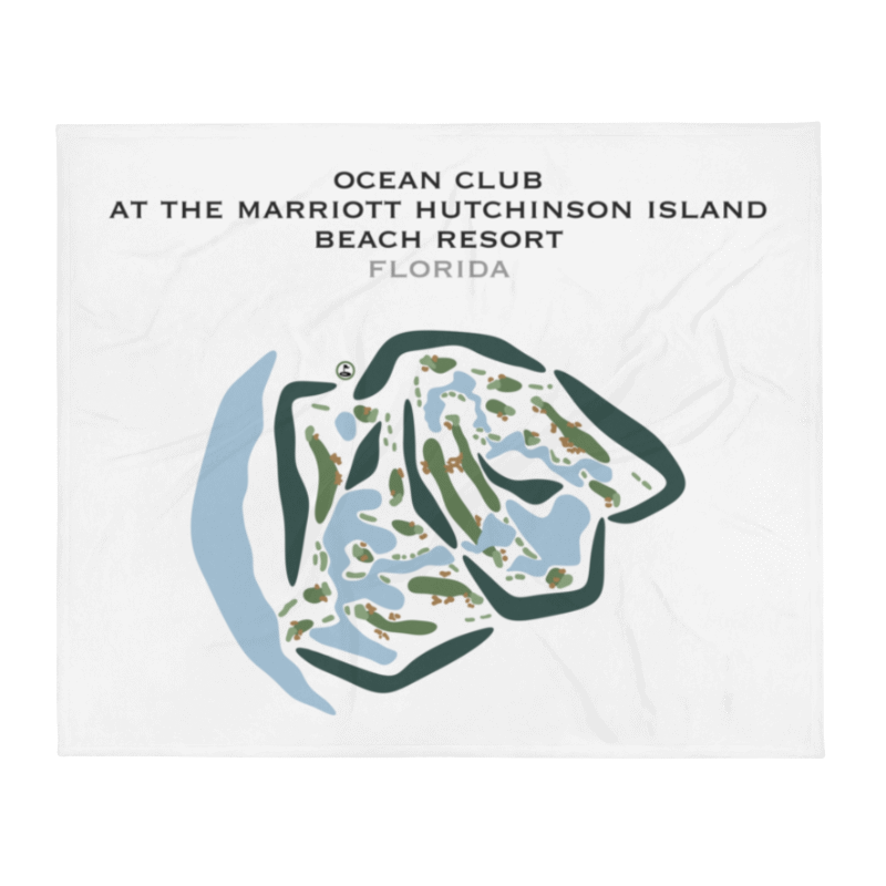 The Ocean Club at Marriott Hutchinson Island and Beach Resort, Florida - Printed Golf Courses