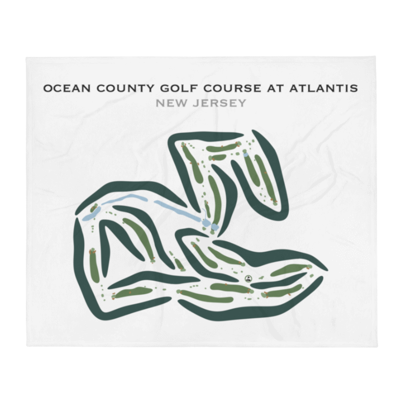 Ocean County Golf Course at Atlantis, New Jersey - Printed Golf Courses