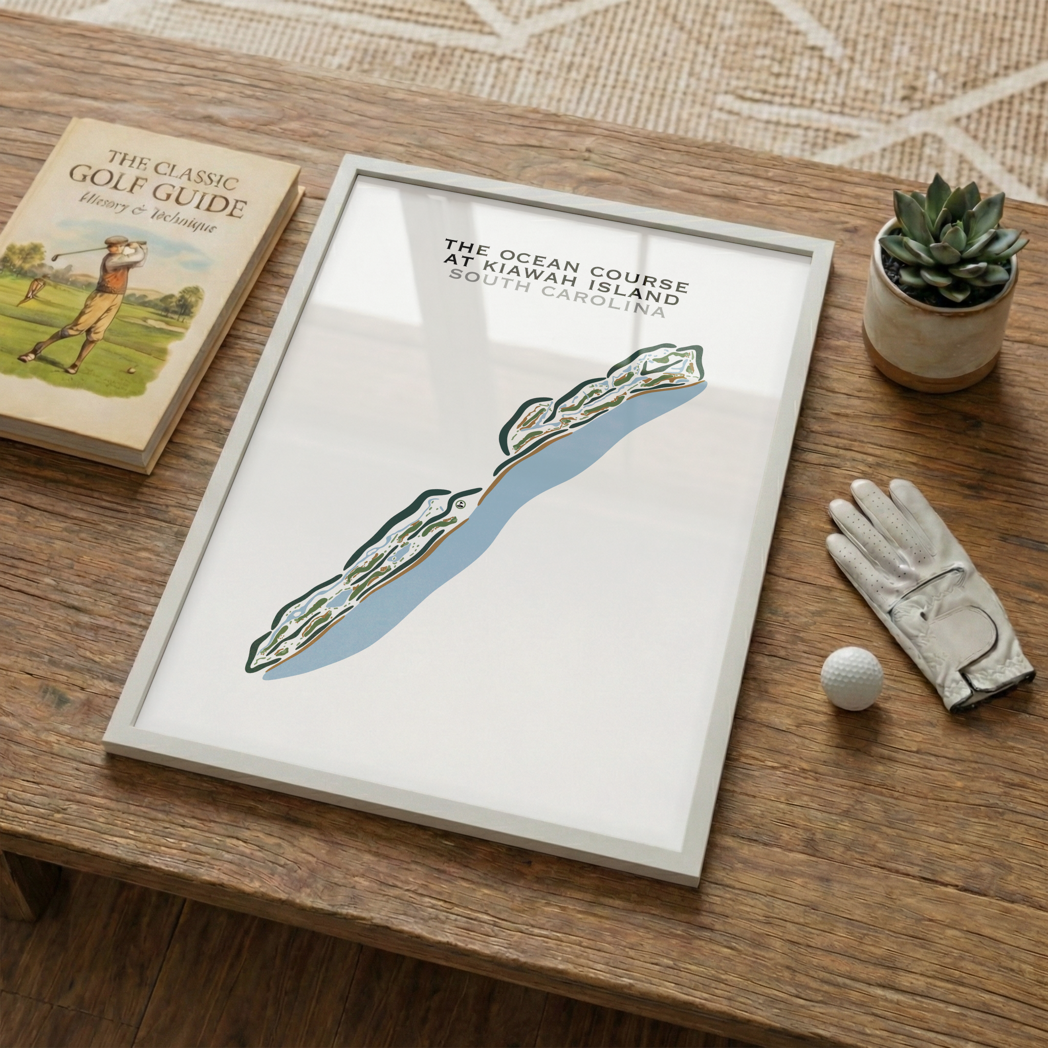 The Ocean Course at Kiawah Island, South Carolina - Printed Golf Courses