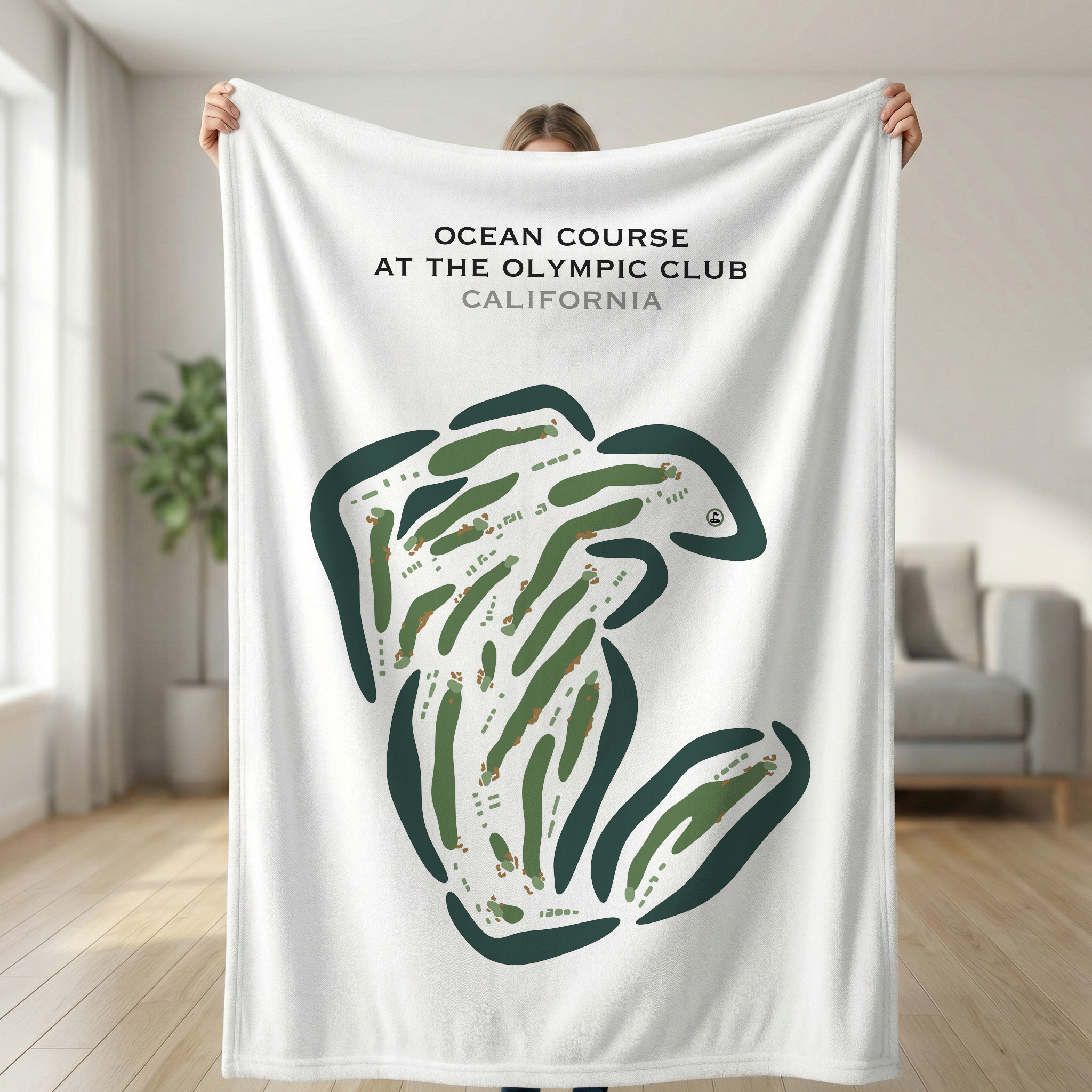 Ocean Course at The Olympic Club, California - Printed Golf Courses