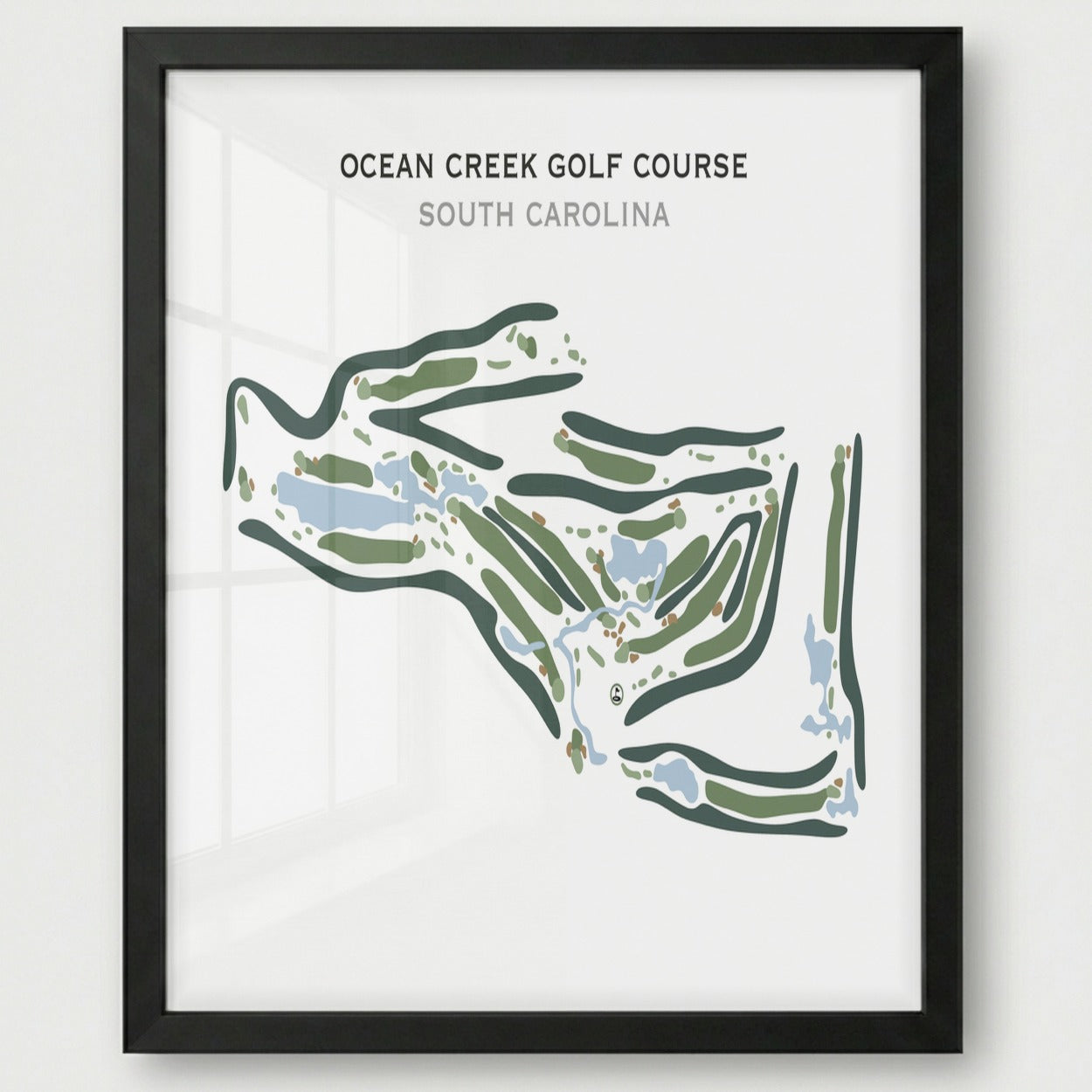 Ocean Creek Golf Course, South Carolina - Printed Golf Course