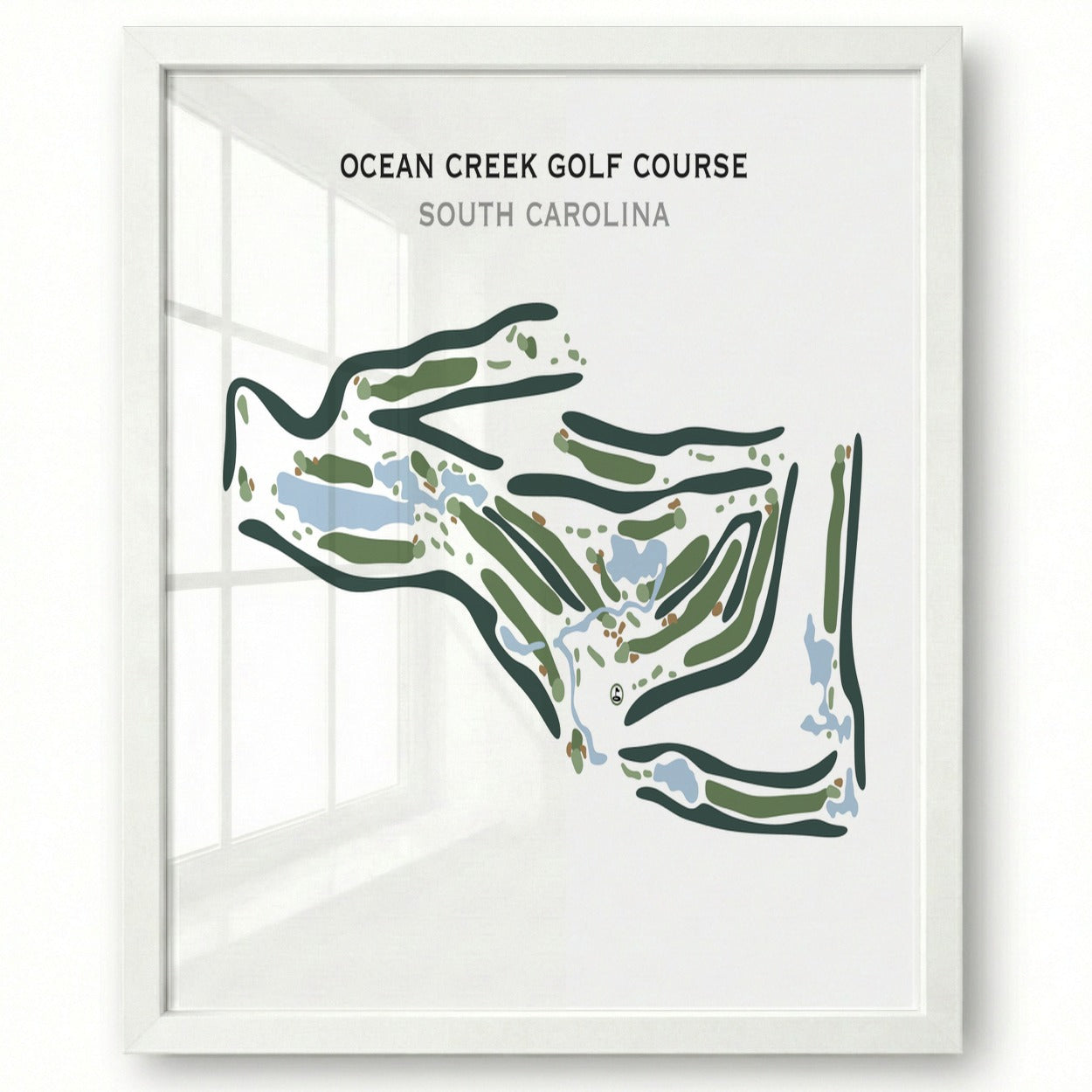 Ocean Creek Golf Course, South Carolina - Printed Golf Course