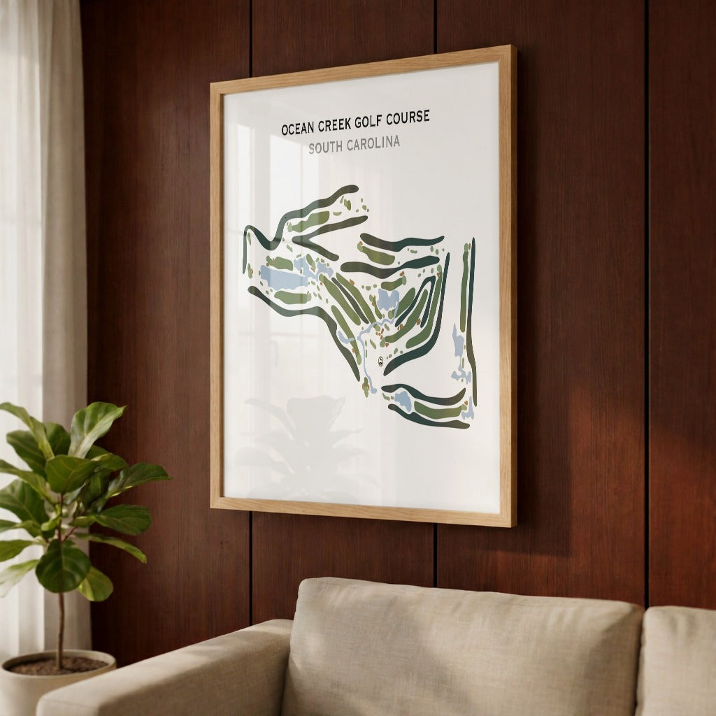 Ocean Creek Golf Course, South Carolina - Printed Golf Course