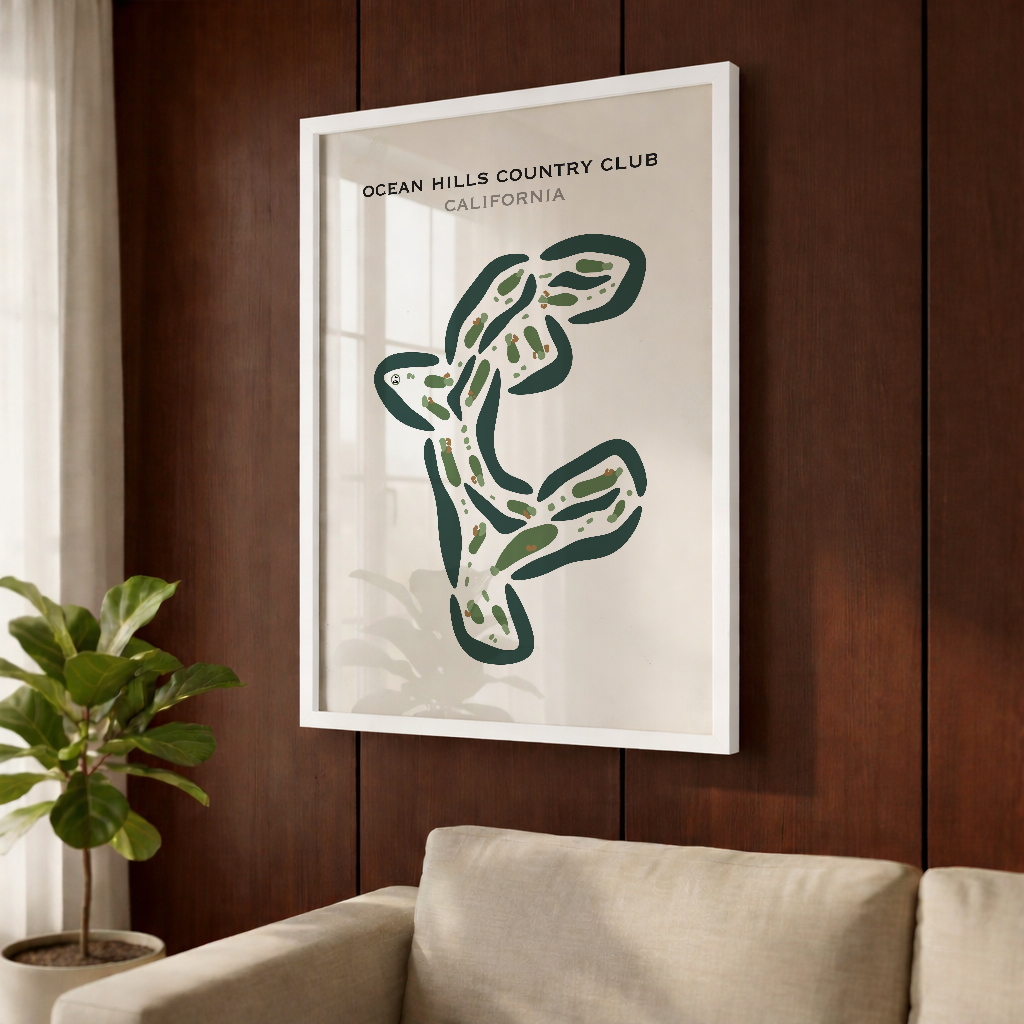 Ocean Hills Country Club, California - Printed Golf Courses