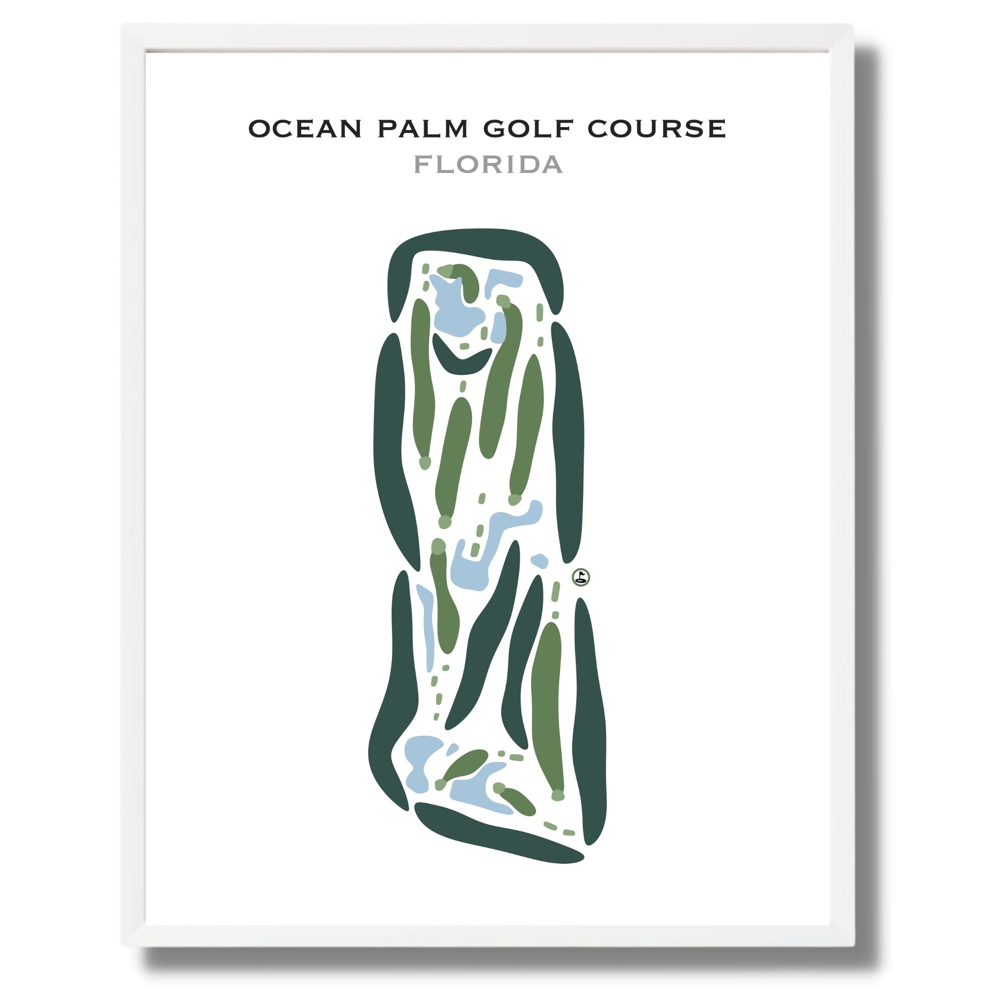 Ocean Palm Golf Course, Florida - Printed Golf Courses