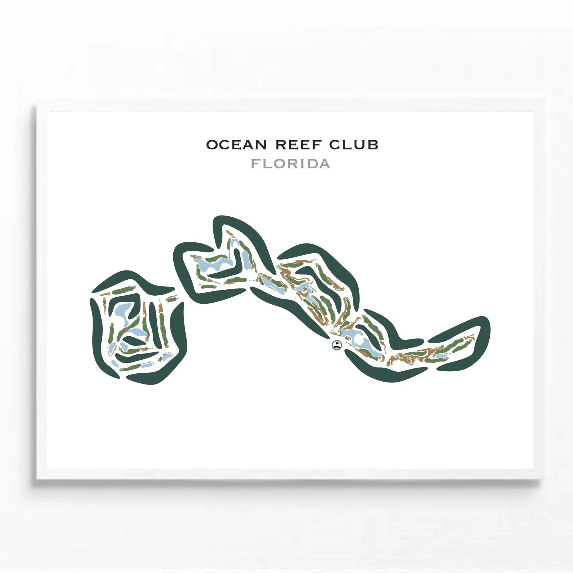 Ocean Reef Club, Florida - Printed Golf Courses