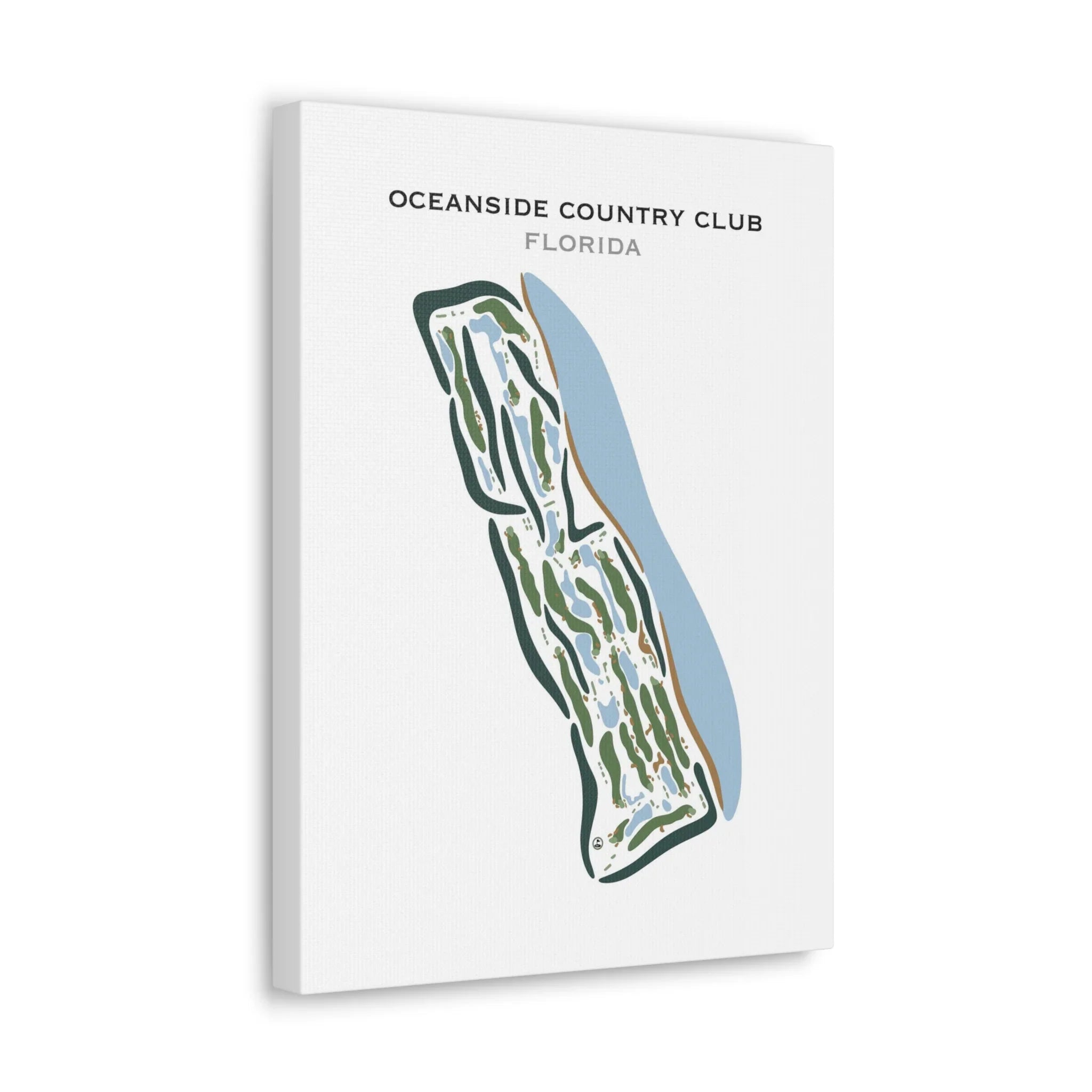 Oceanside Country Club, Florida - Printed Golf Courses
