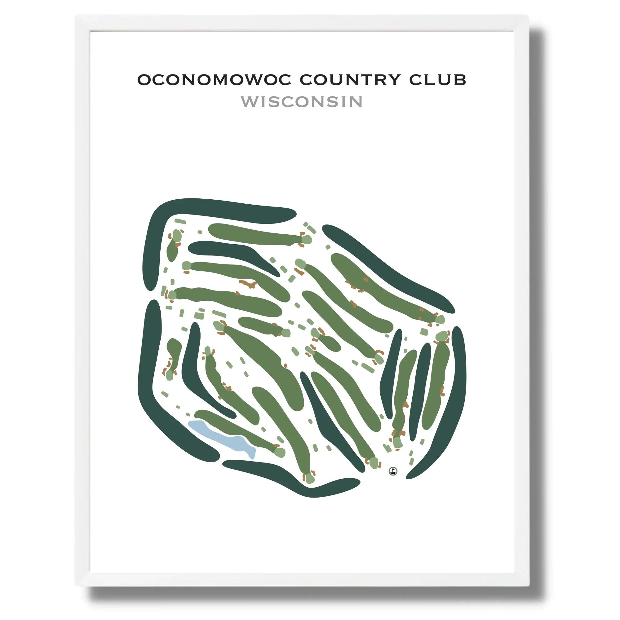 Oconomowoc Country Club, Wisconsin - Printed Golf Courses