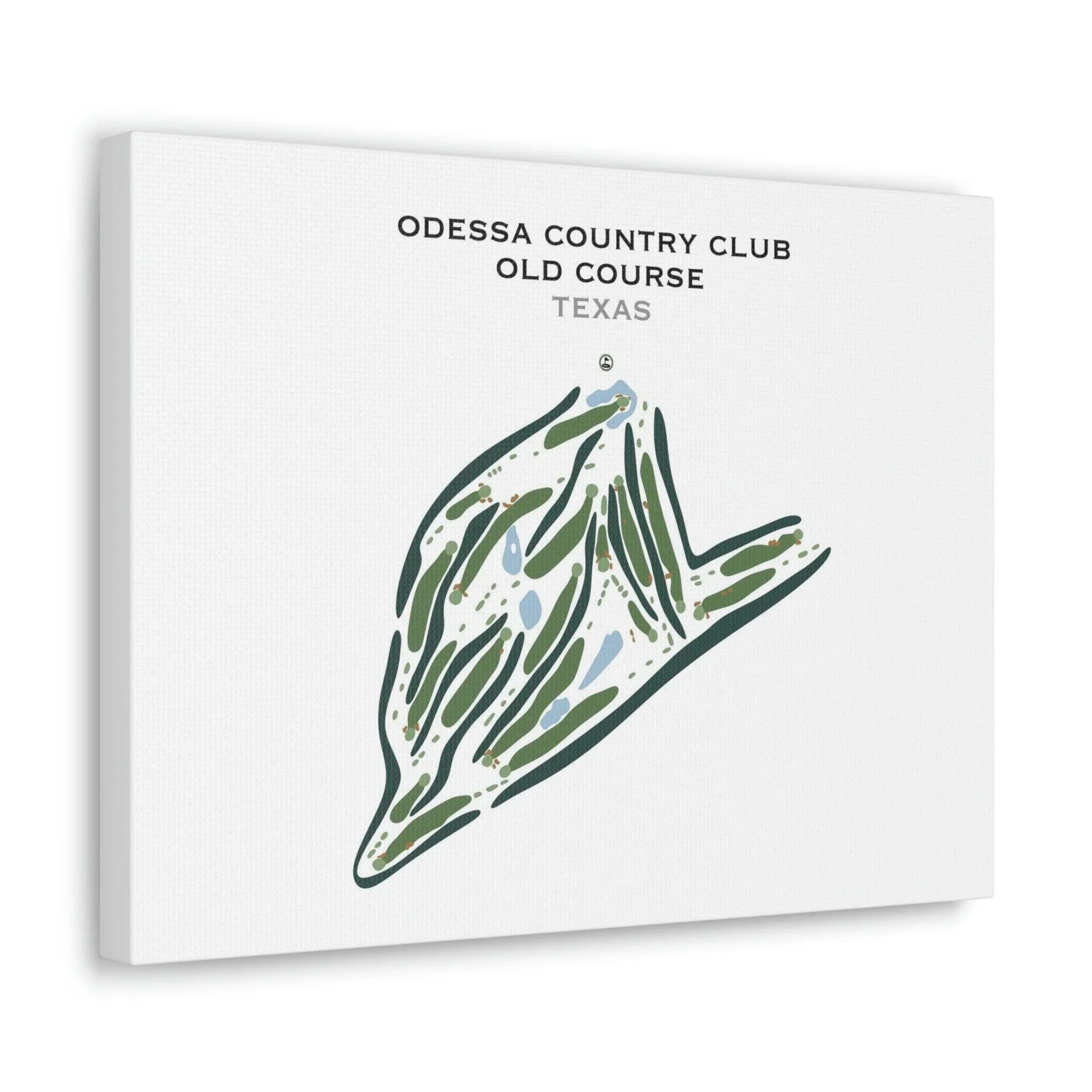 Odessa Country Club Old Course, Texas - Printed Golf Courses