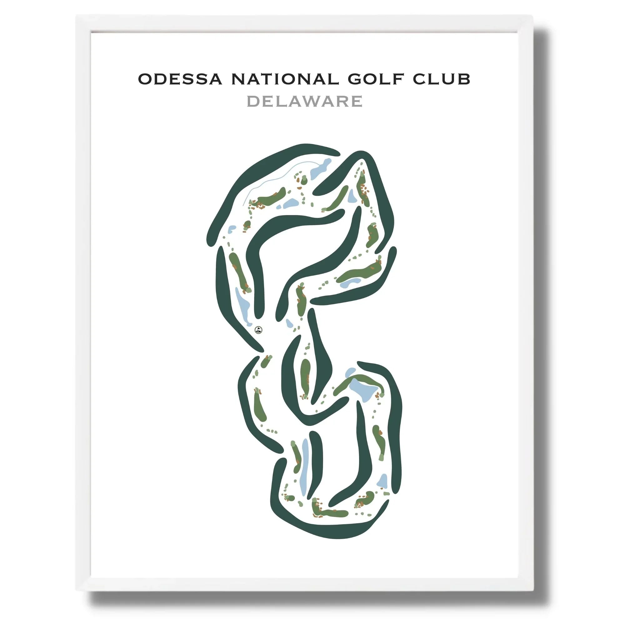 Odessa National Golf Club, Delaware - Printed Golf Courses