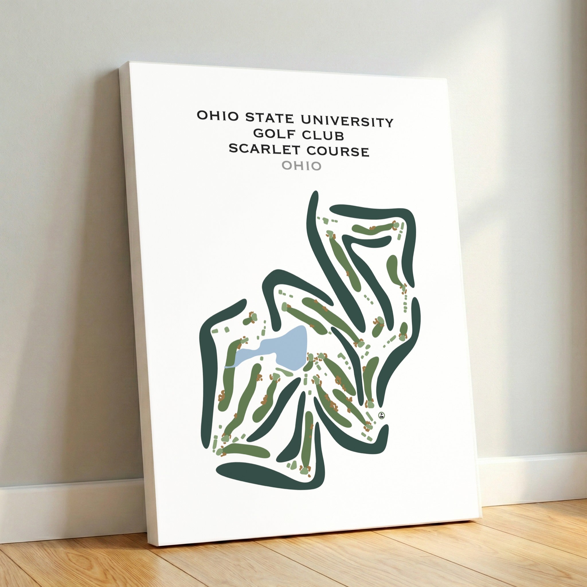 Ohio State University Golf Club Scarlet Course, Ohio - Printed Golf Courses