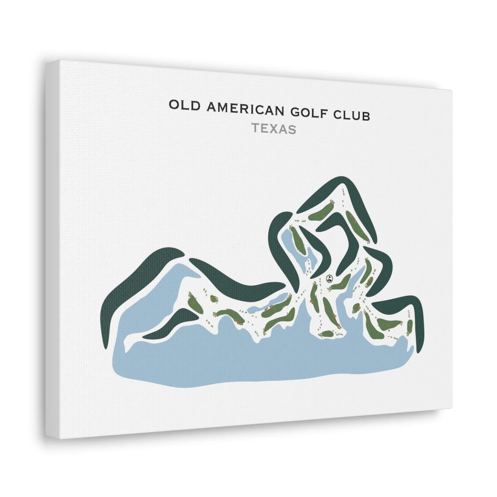 Old American Golf Club, Texas - Printed Golf Courses