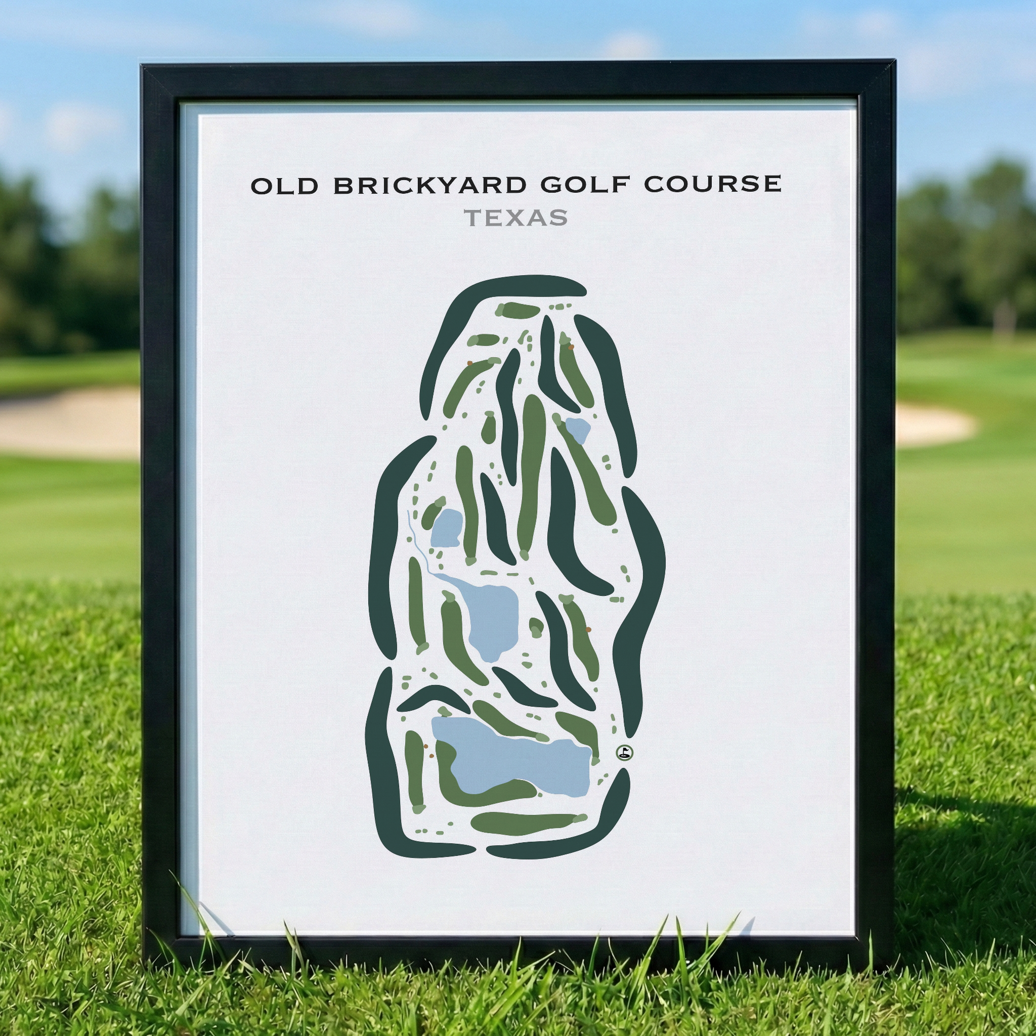 Old Brickyard Golf Course, Texas - Printed Golf Courses