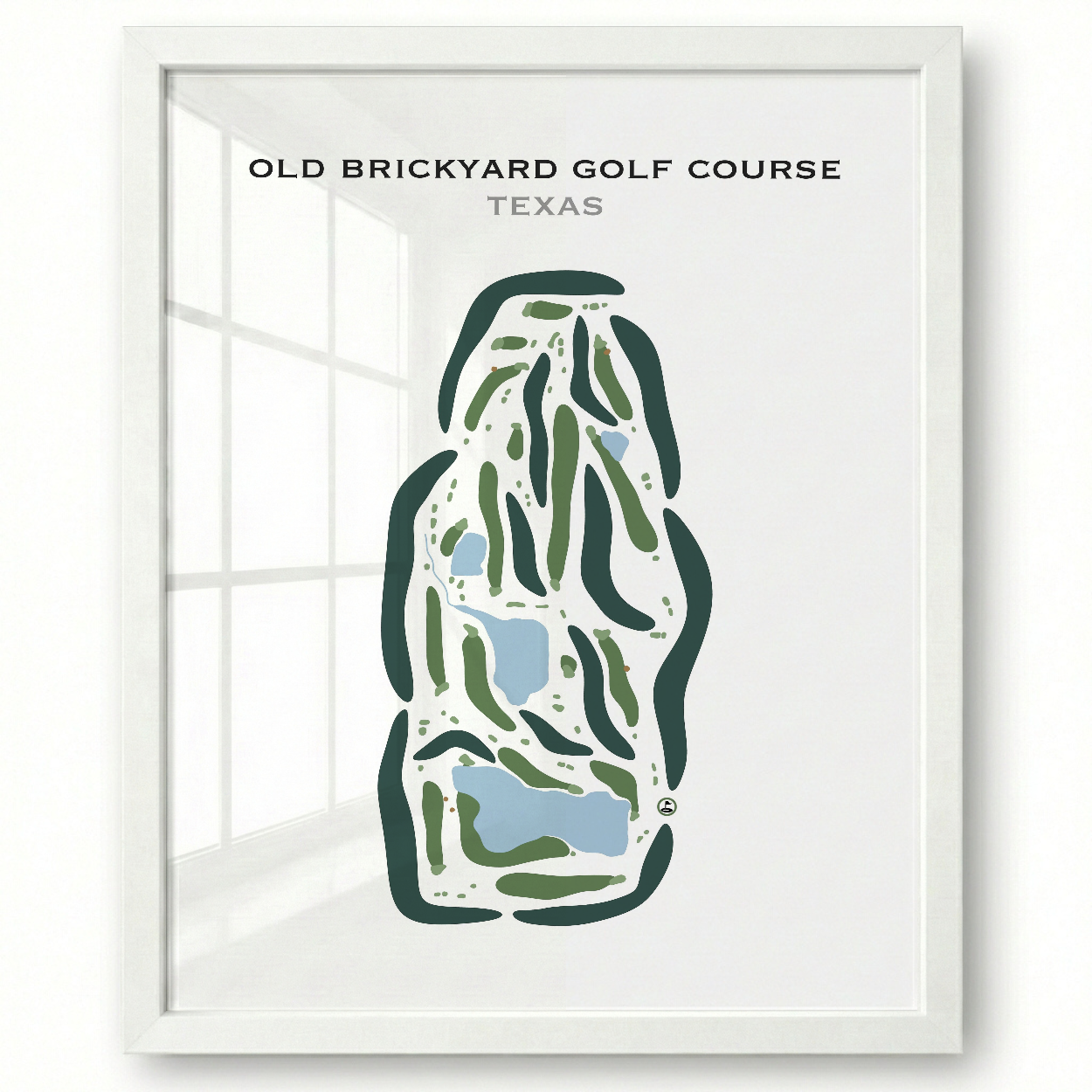 Old Brickyard Golf Course, Texas - Printed Golf Courses