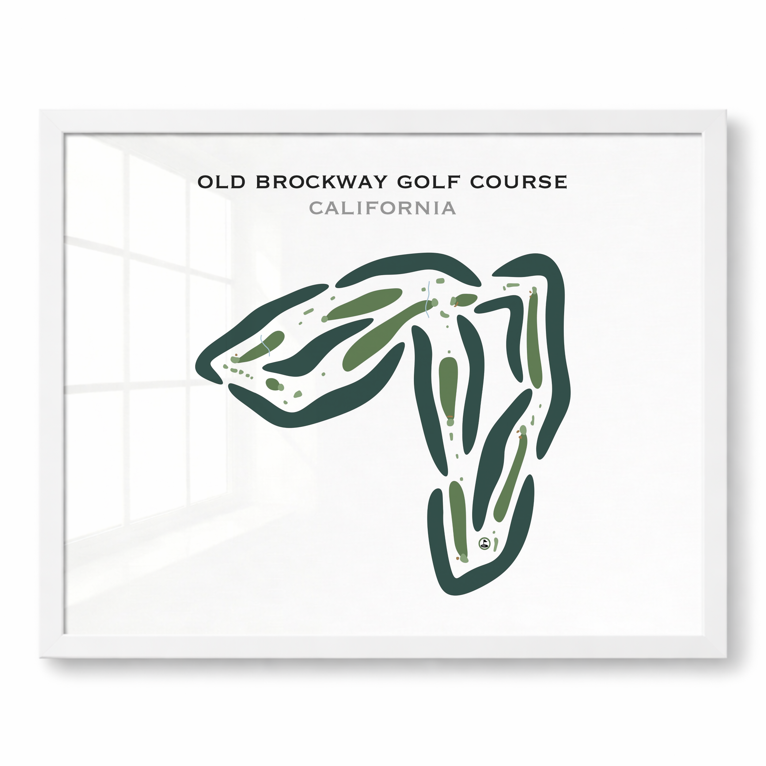 Old Brockway Golf Course, California - Printed Golf Courses