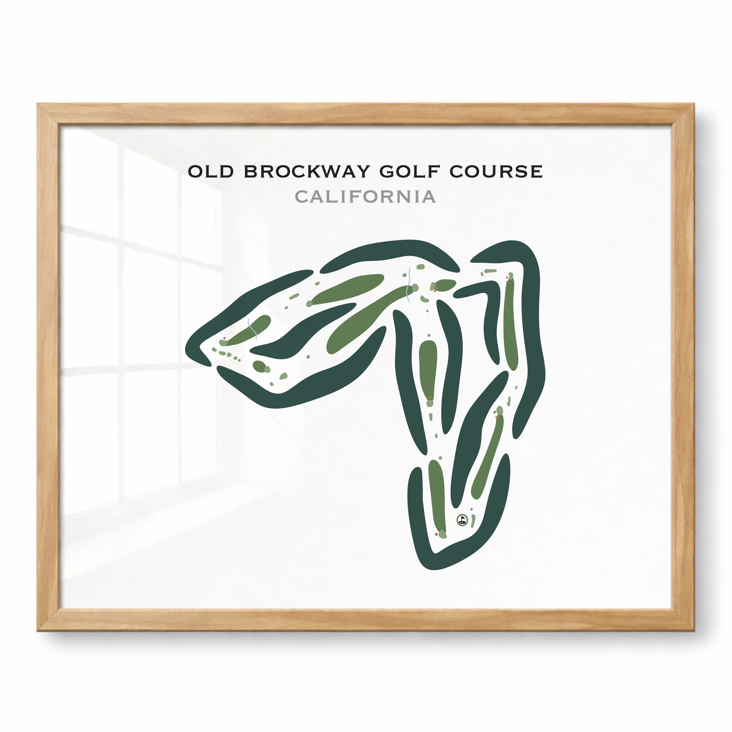 Old Brockway Golf Course, California - Printed Golf Courses