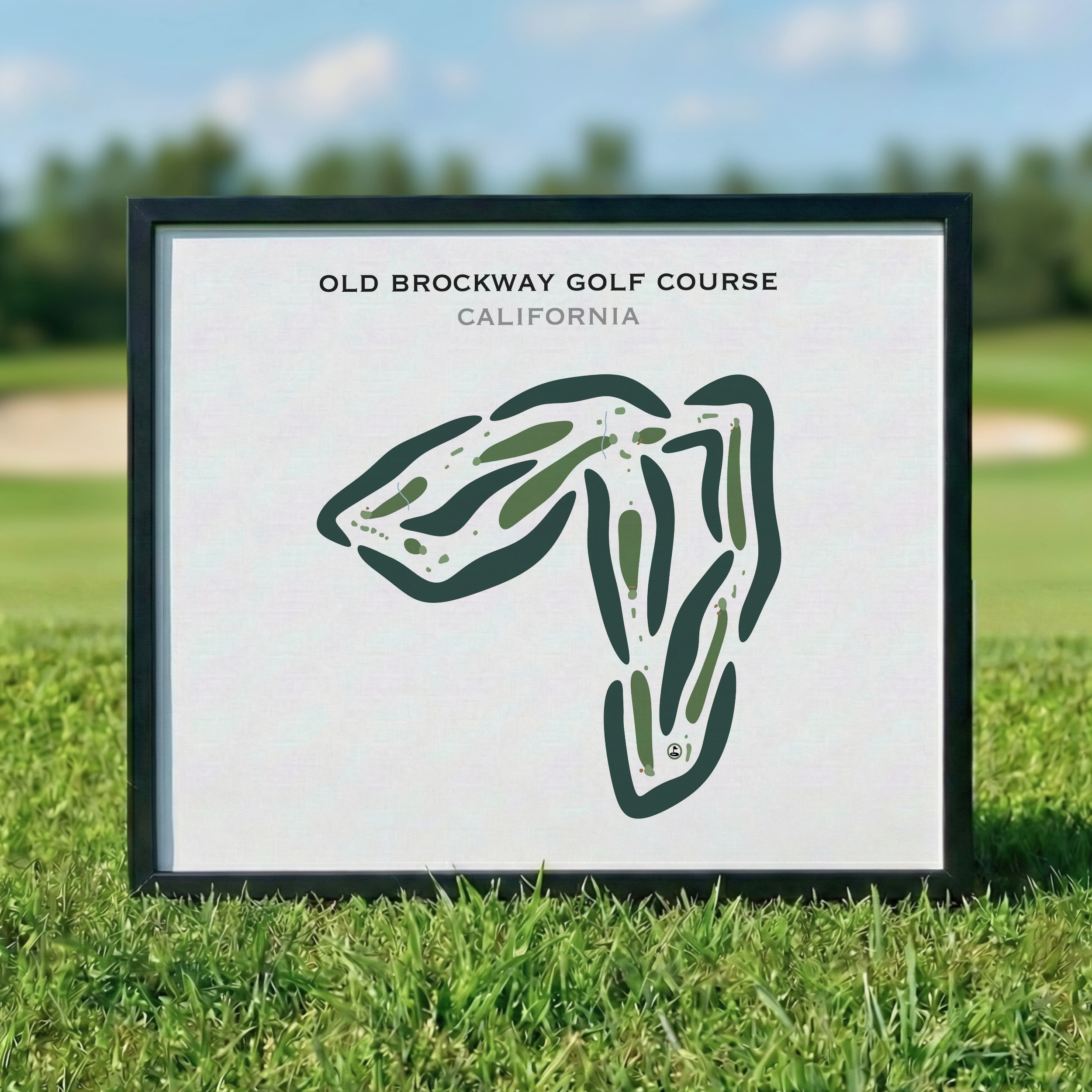 Old Brockway Golf Course, California - Printed Golf Courses