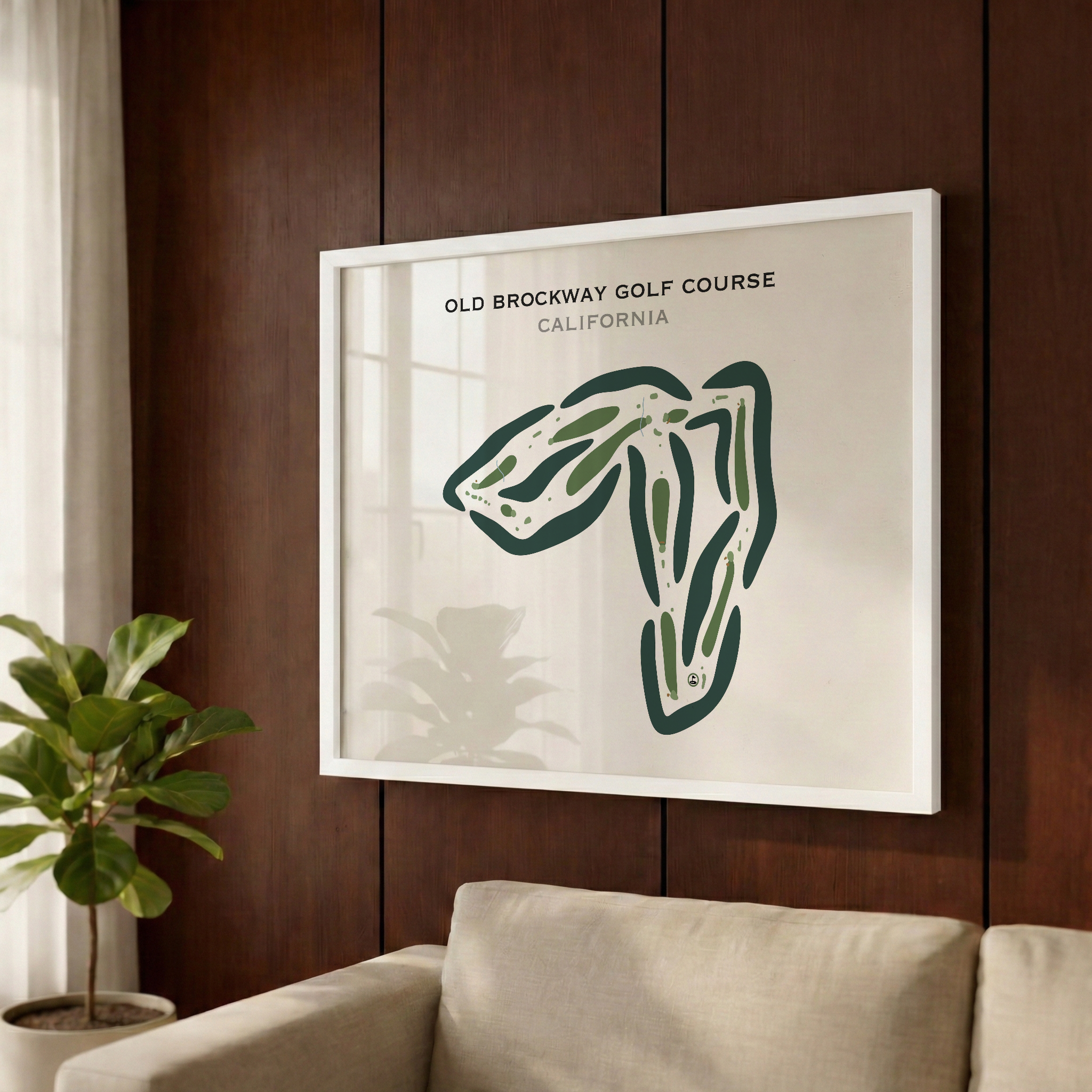 Old Brockway Golf Course, California - Printed Golf Courses
