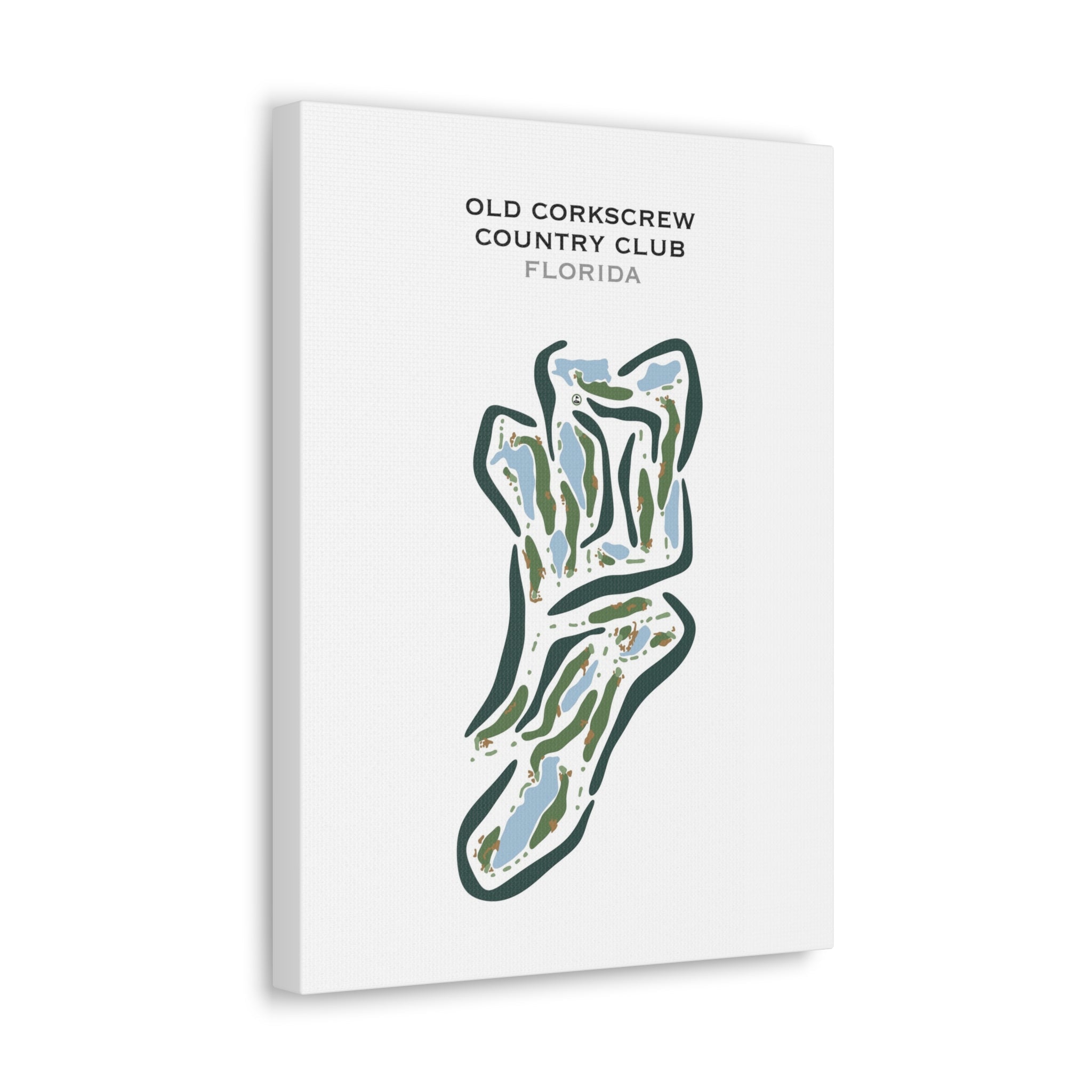 Old Corkscrew Country Club, Florida - Printed Golf Courses