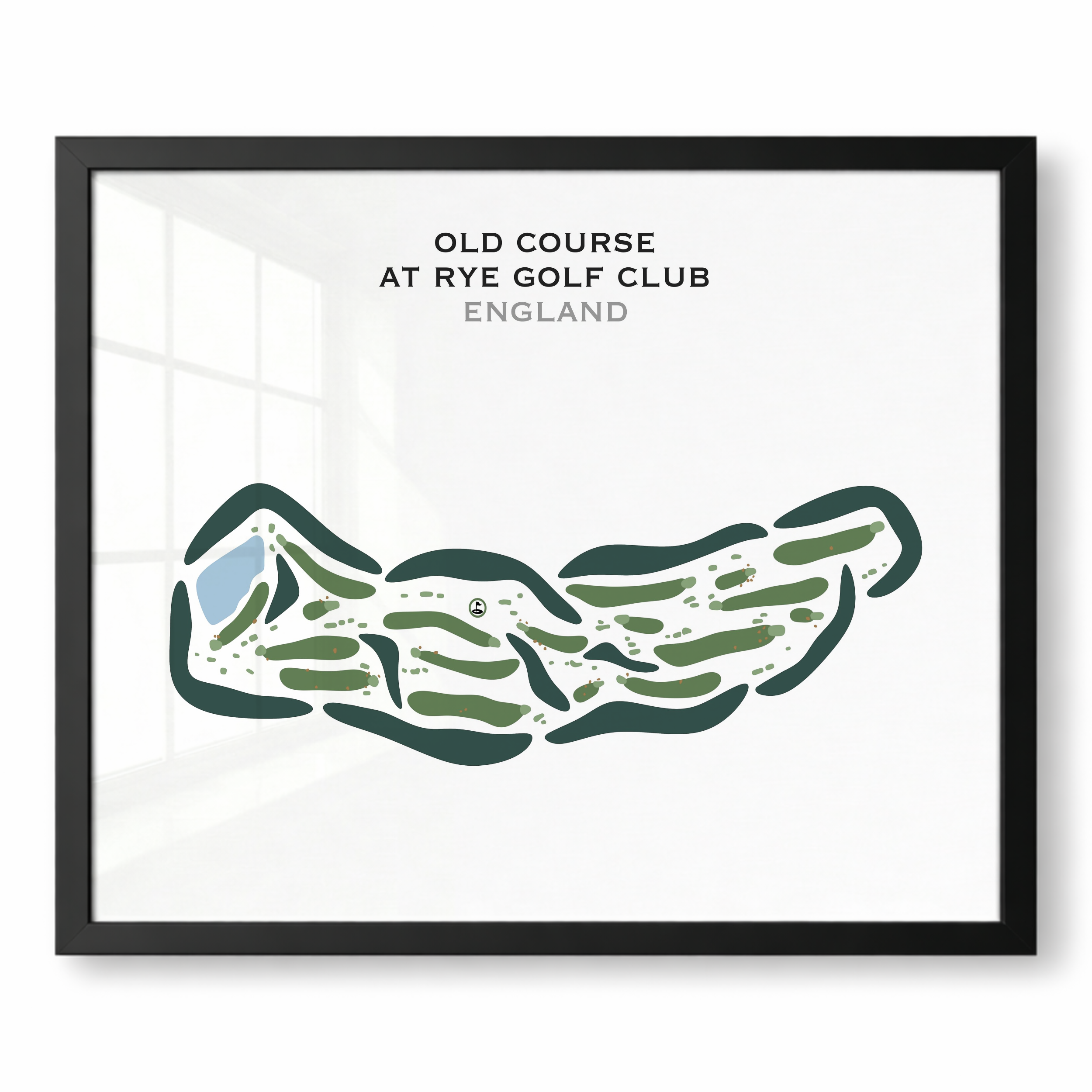 Old Course at Rye Golf Club, England - Printed Golf Courses