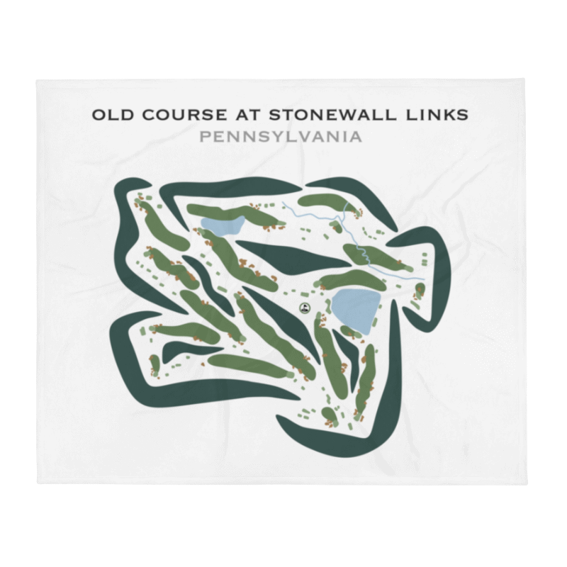 Old Course at Stonewall Links, Pennsylvania - Printed Golf Courses