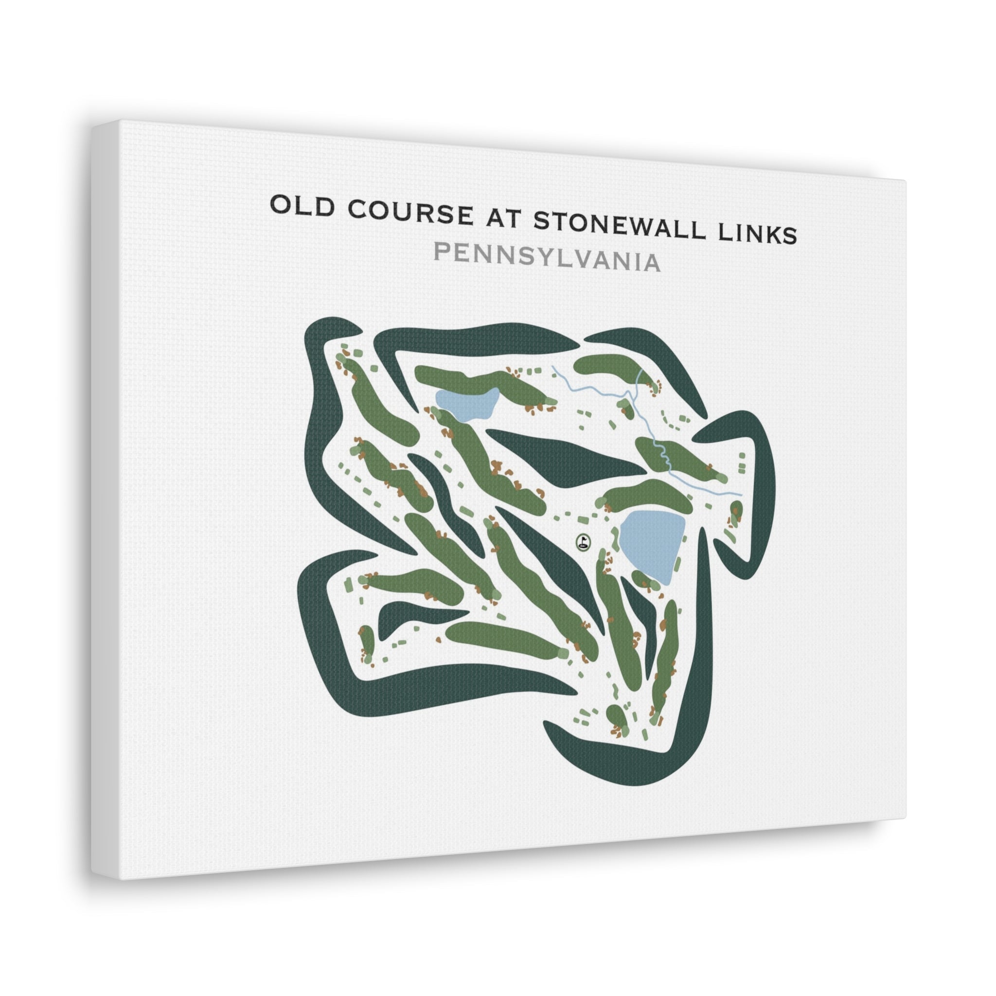 Old Course at Stonewall Links, Pennsylvania - Printed Golf Courses