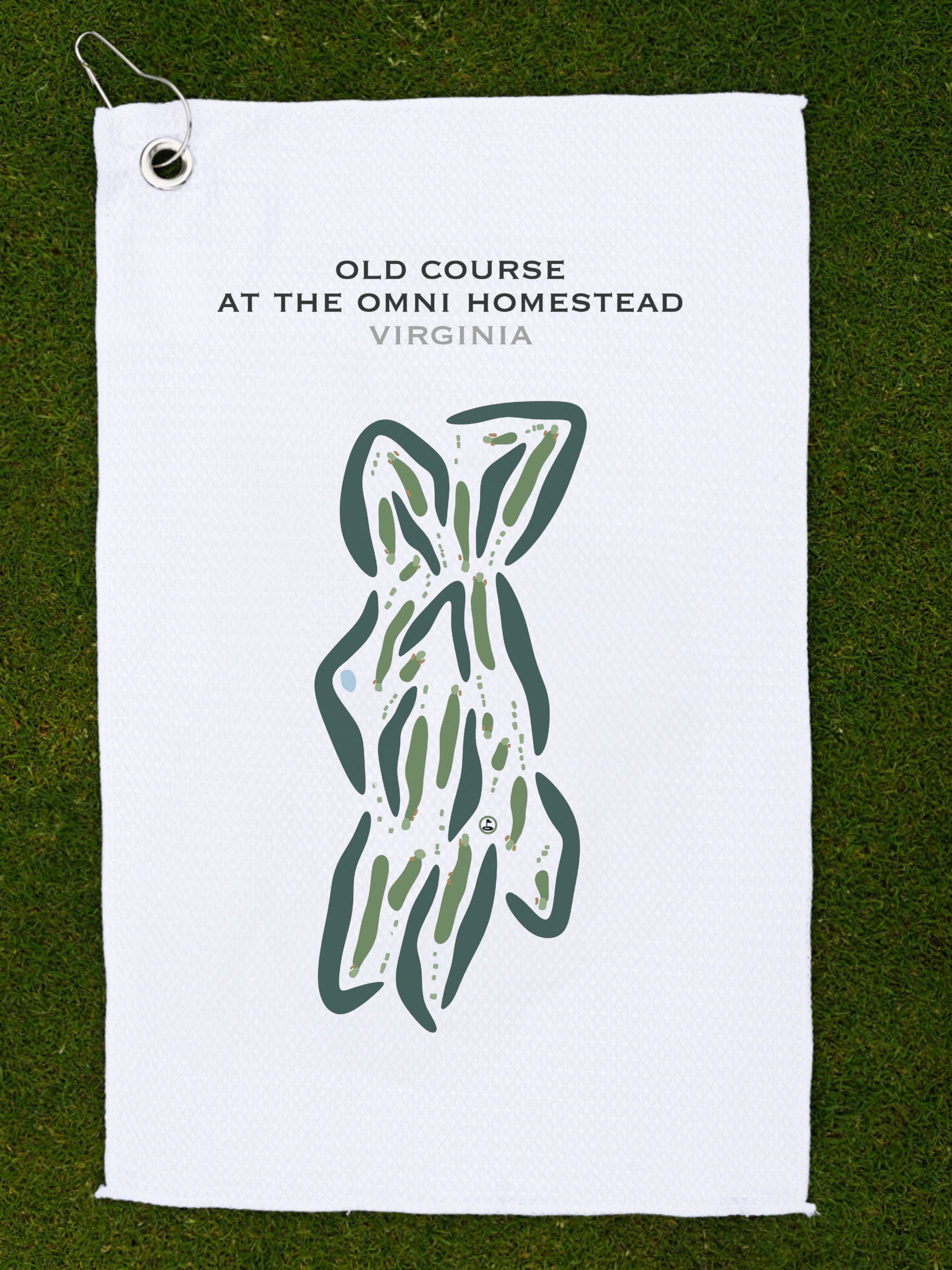 Old Course at The Omni Homestead, Virginia - Printed Golf Courses