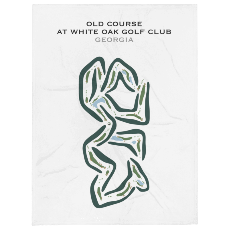 Old Course at White Oak Golf Club, Georgia - Printed Golf Courses