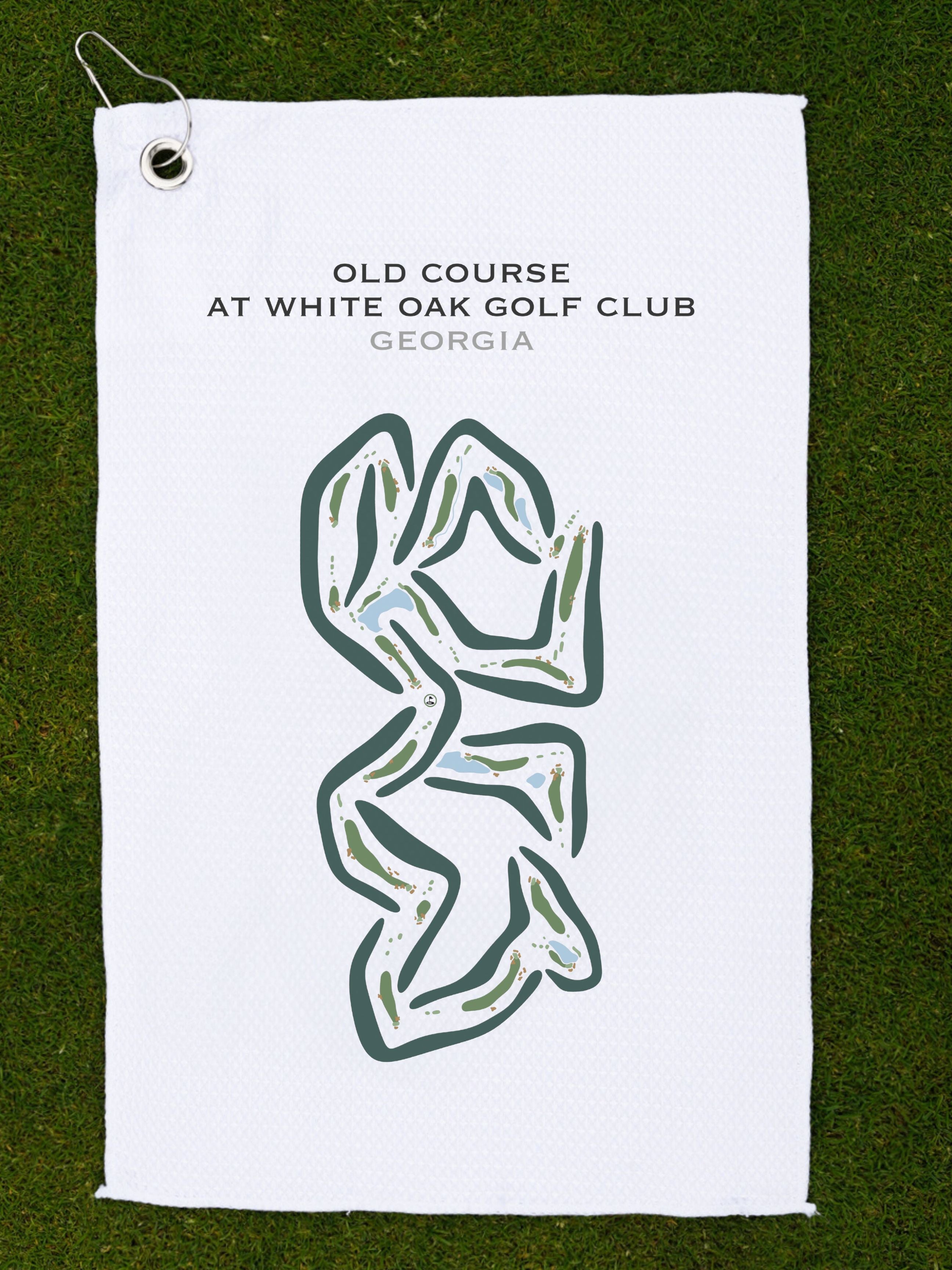 Old Course at White Oak Golf Club, Georgia - Printed Golf Courses