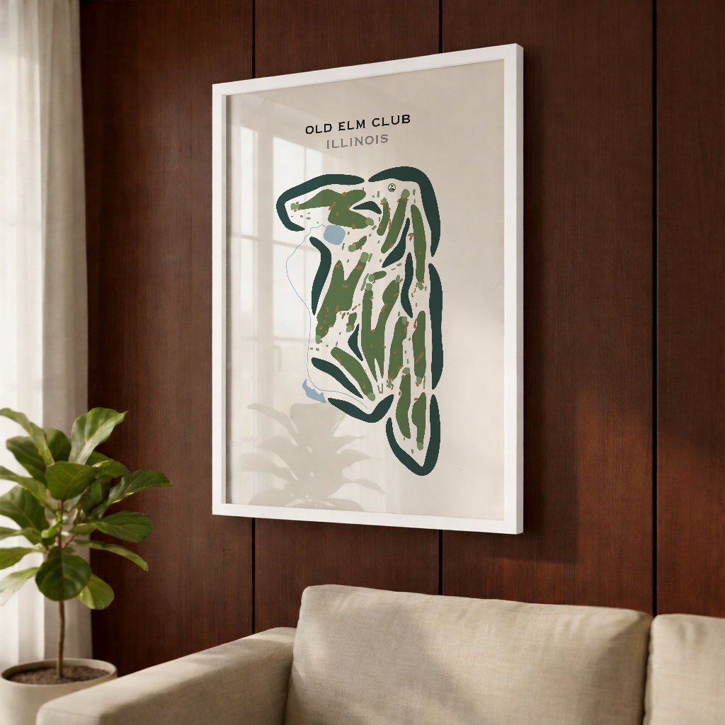 Old Elm Club, Illinois - Printed Golf Course