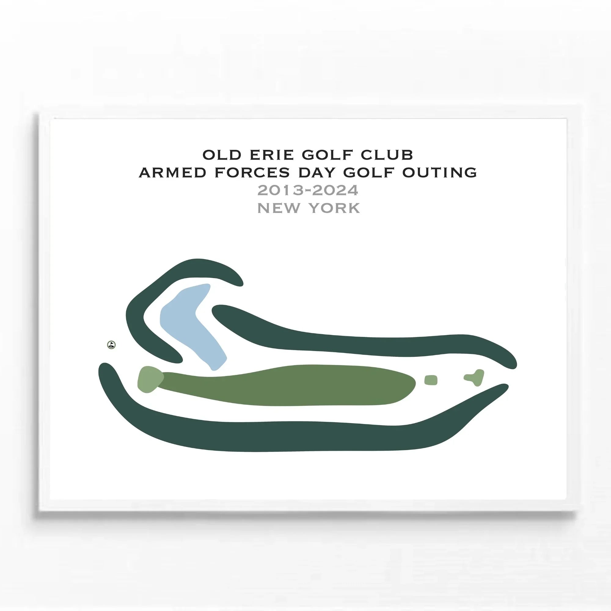 Old Erie Golf Club, New York | Hole #2 - Printed Golf Courses