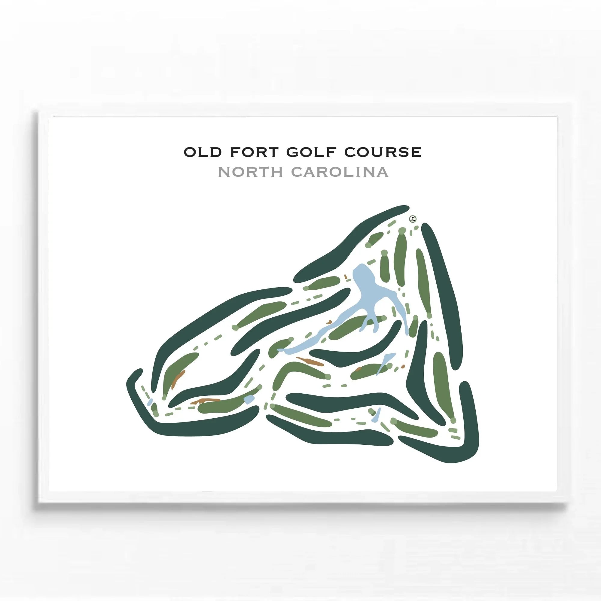 Old Fort Golf Course, North Carolina - Printed Golf Courses