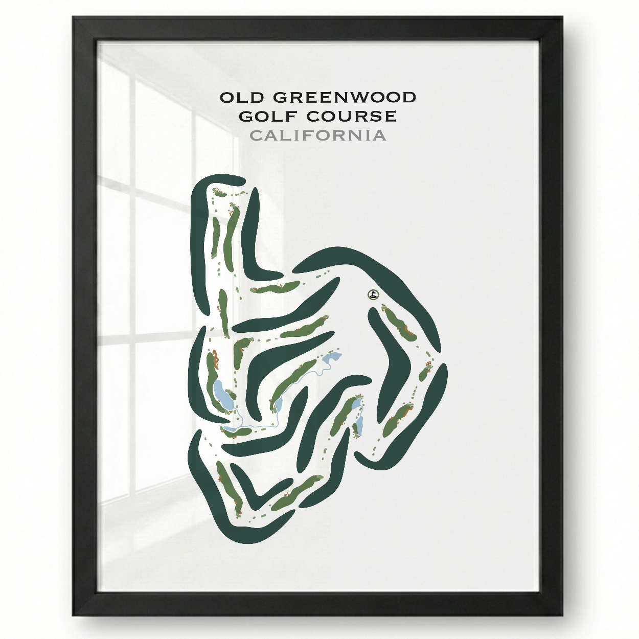 Old Greenwood Golf Course, California - Printed Golf Courses