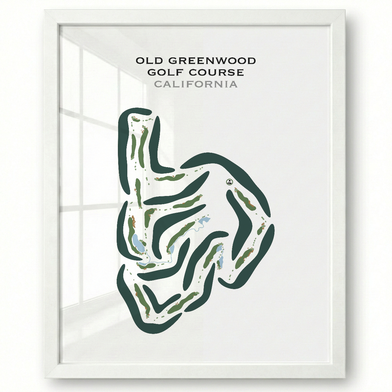 Old Greenwood Golf Course, California - Printed Golf Courses