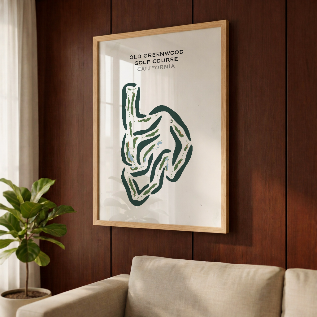 Old Greenwood Golf Course, California - Printed Golf Courses