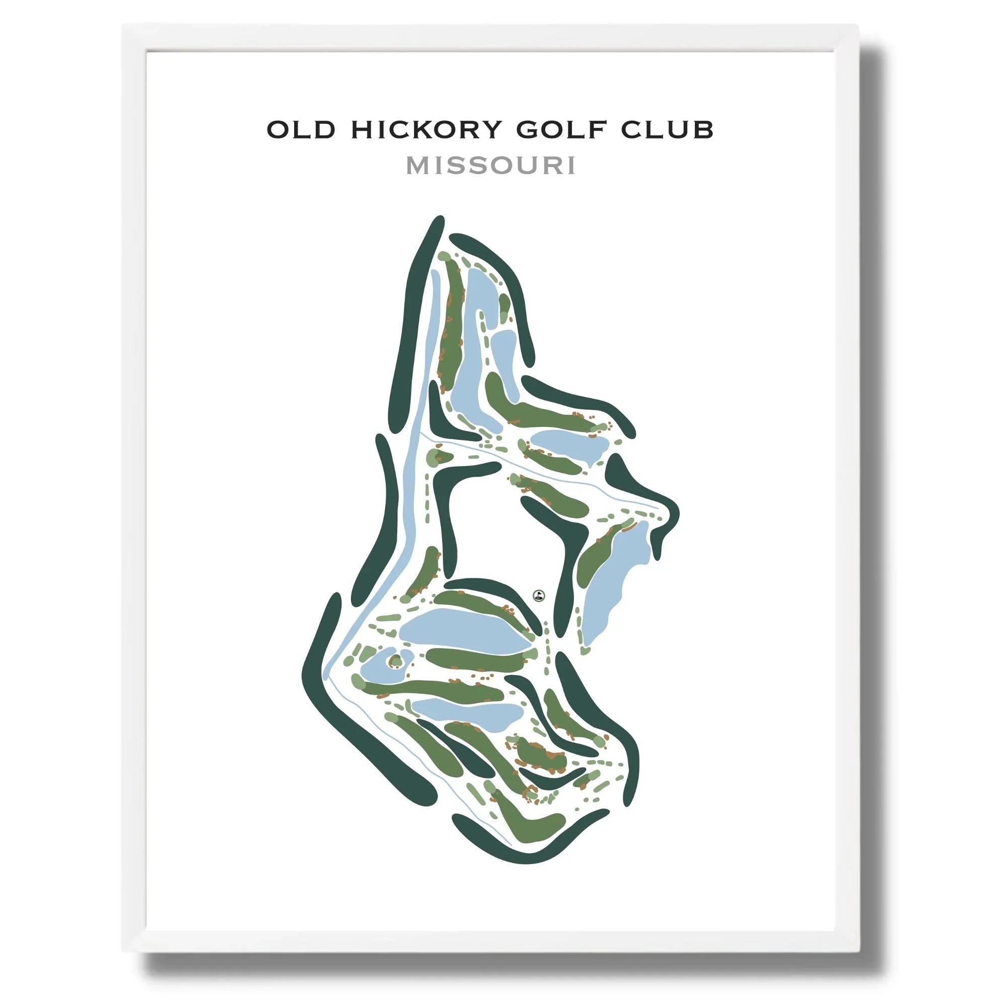 Old Hickory Golf Club, Missouri - Printed Golf Course