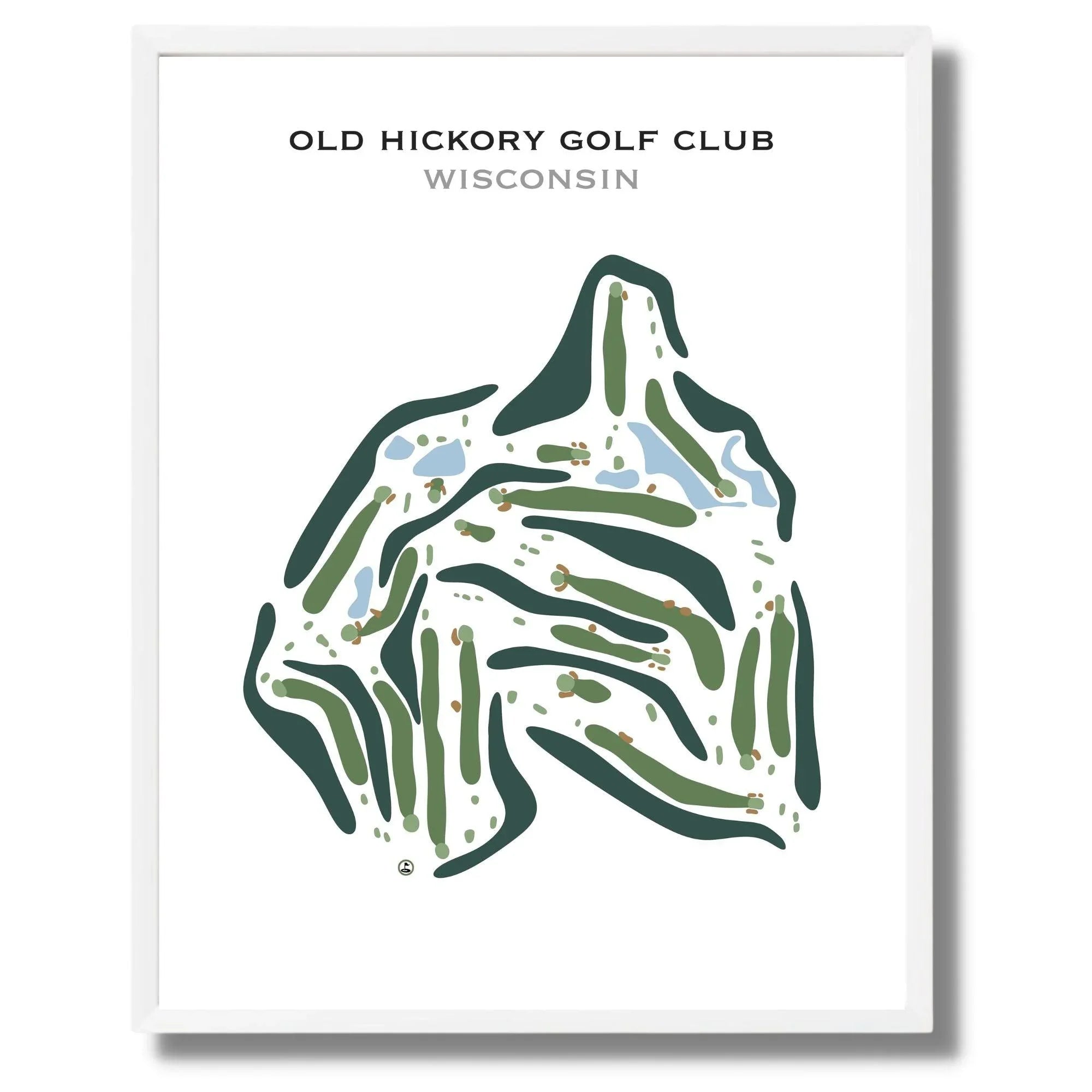 Old Hickory Golf Club, Wisconsin - Printed Golf Course