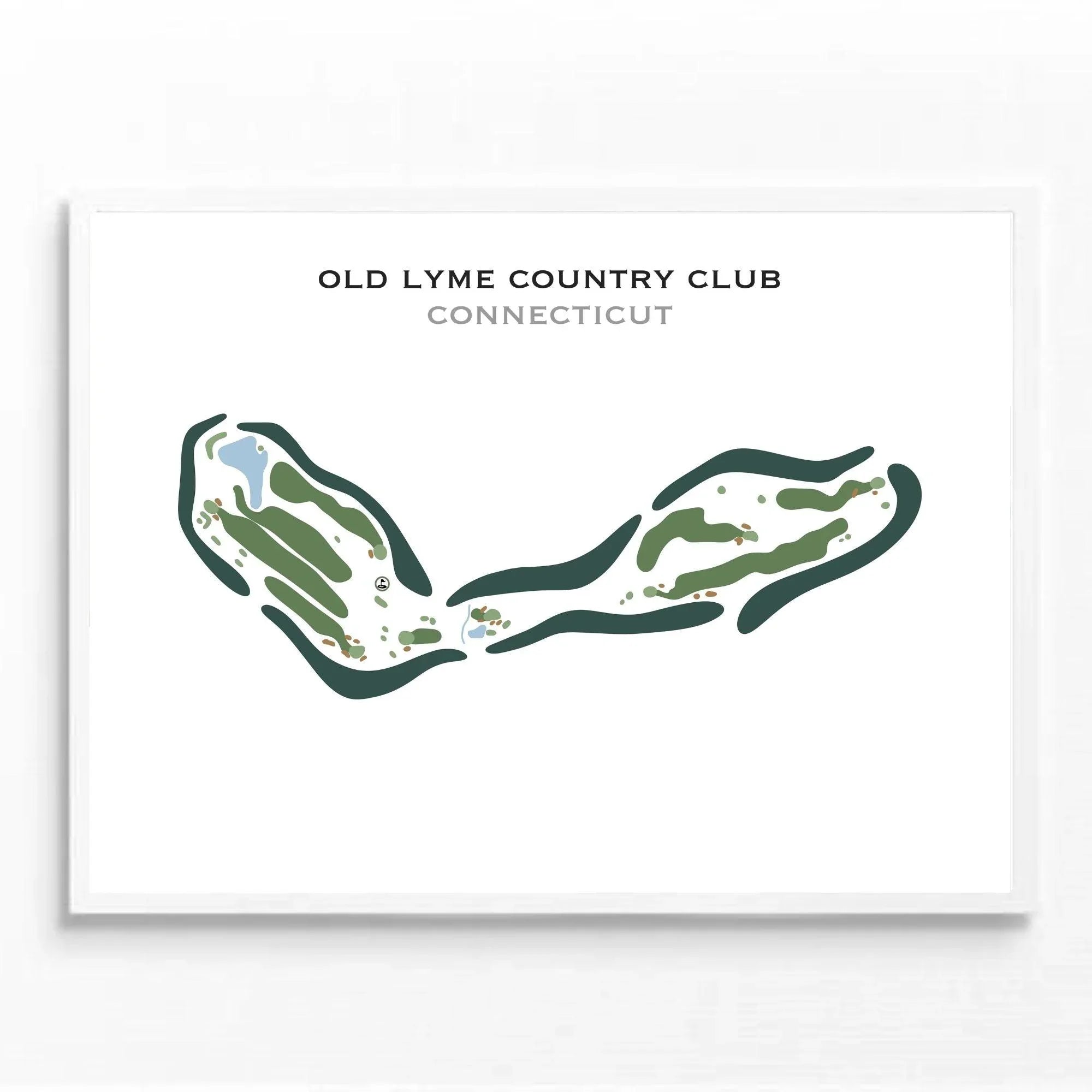 Old Lyme Country Club, Connecticut - Printed Golf Course