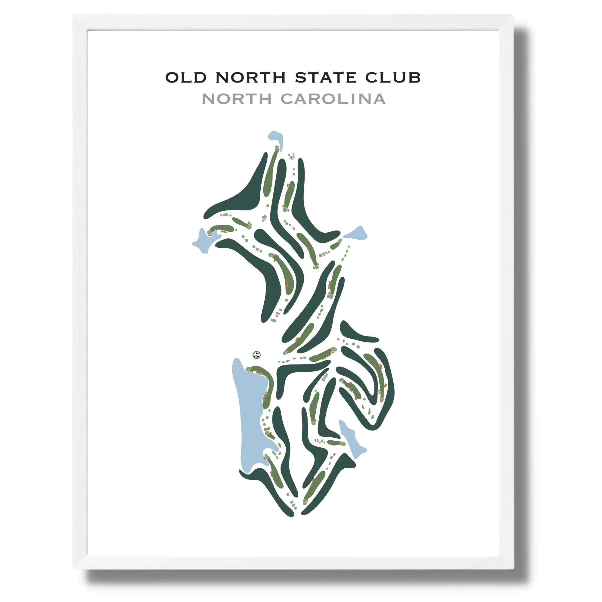 Old North State Club, North Carolina - Printed Golf Course