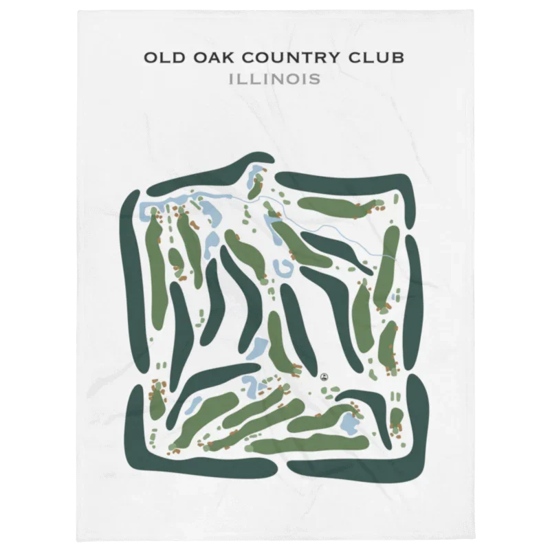 Old Oak Country Club, Illinois - Printed Golf Courses