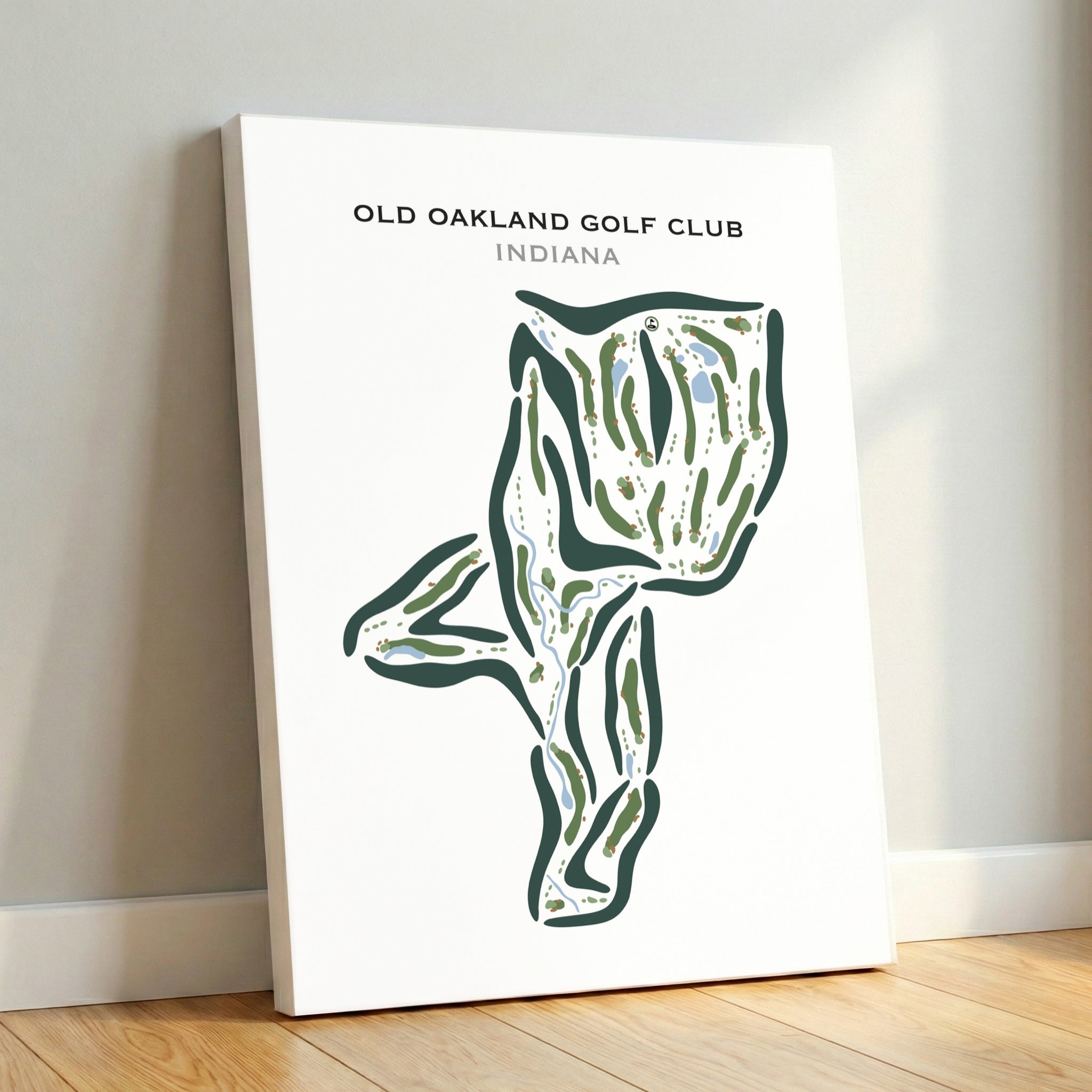 Old Oakland Golf Club, Indiana - Printed Golf Courses