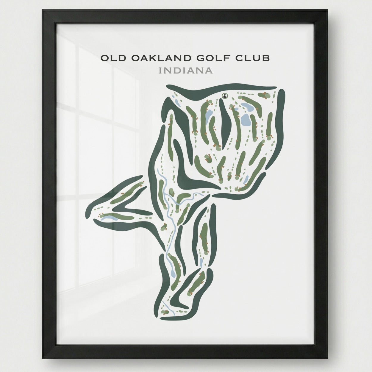 Old Oakland Golf Club, Indiana - Printed Golf Courses