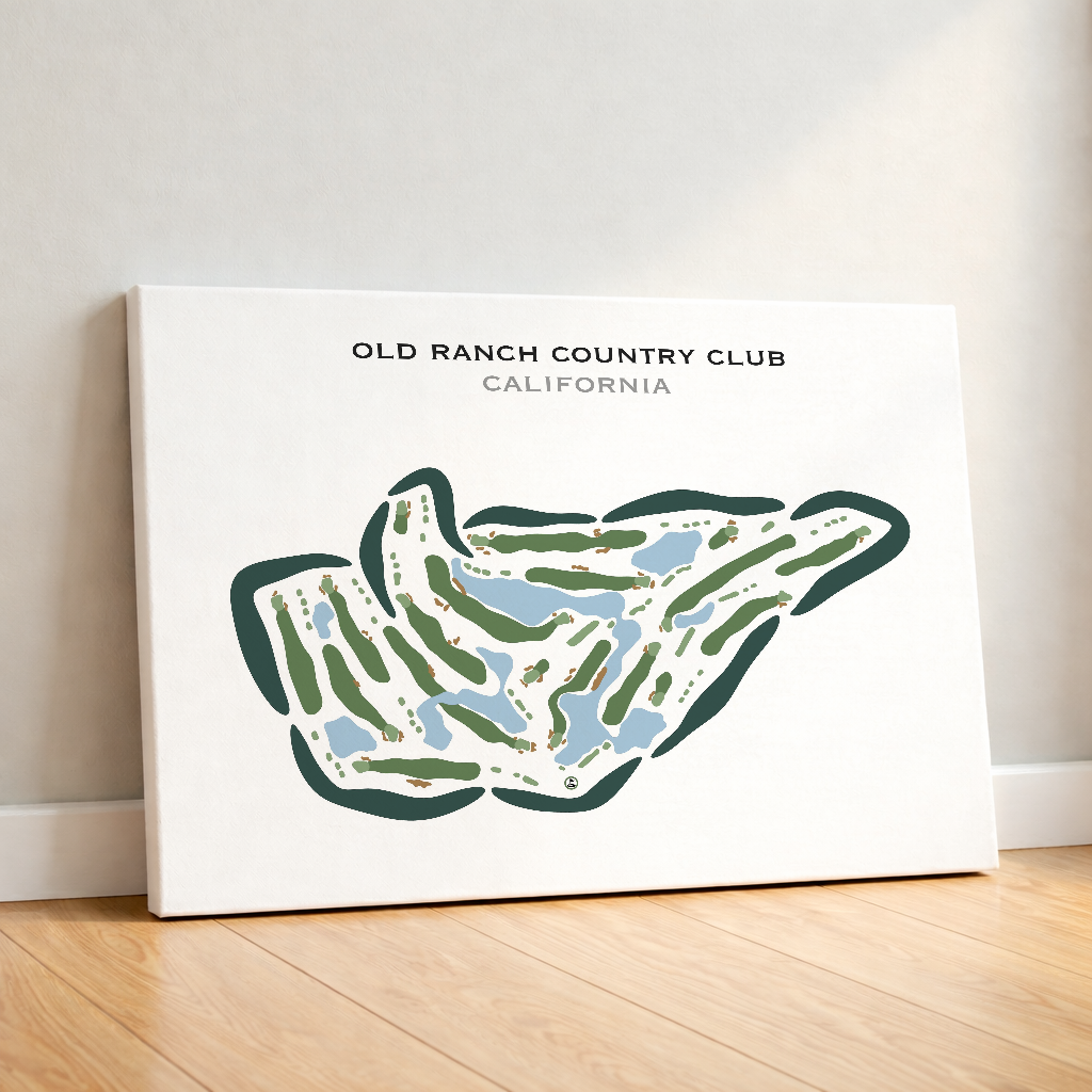 Old Ranch Country Club, California - Printed Golf Course