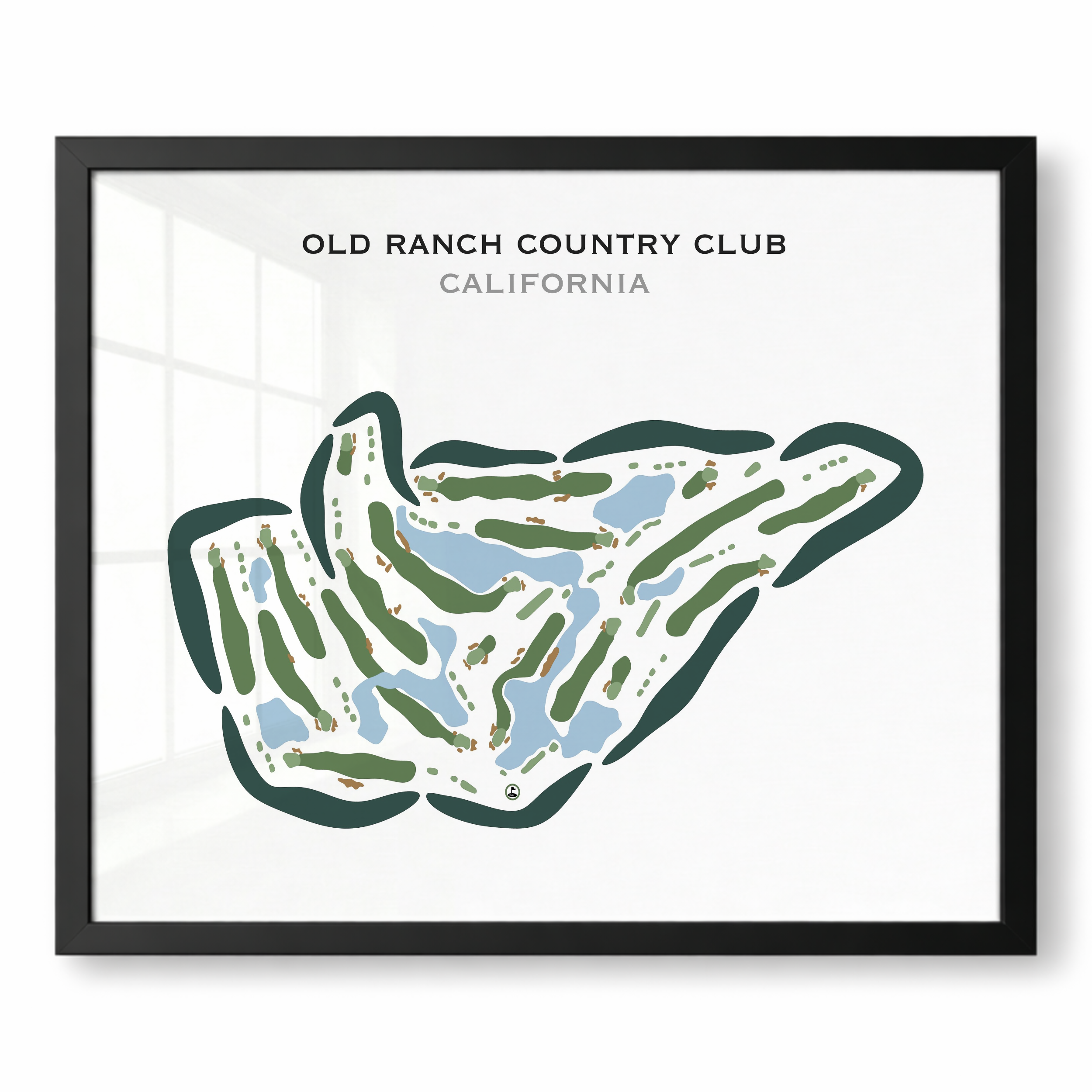 Old Ranch Country Club, California - Printed Golf Course